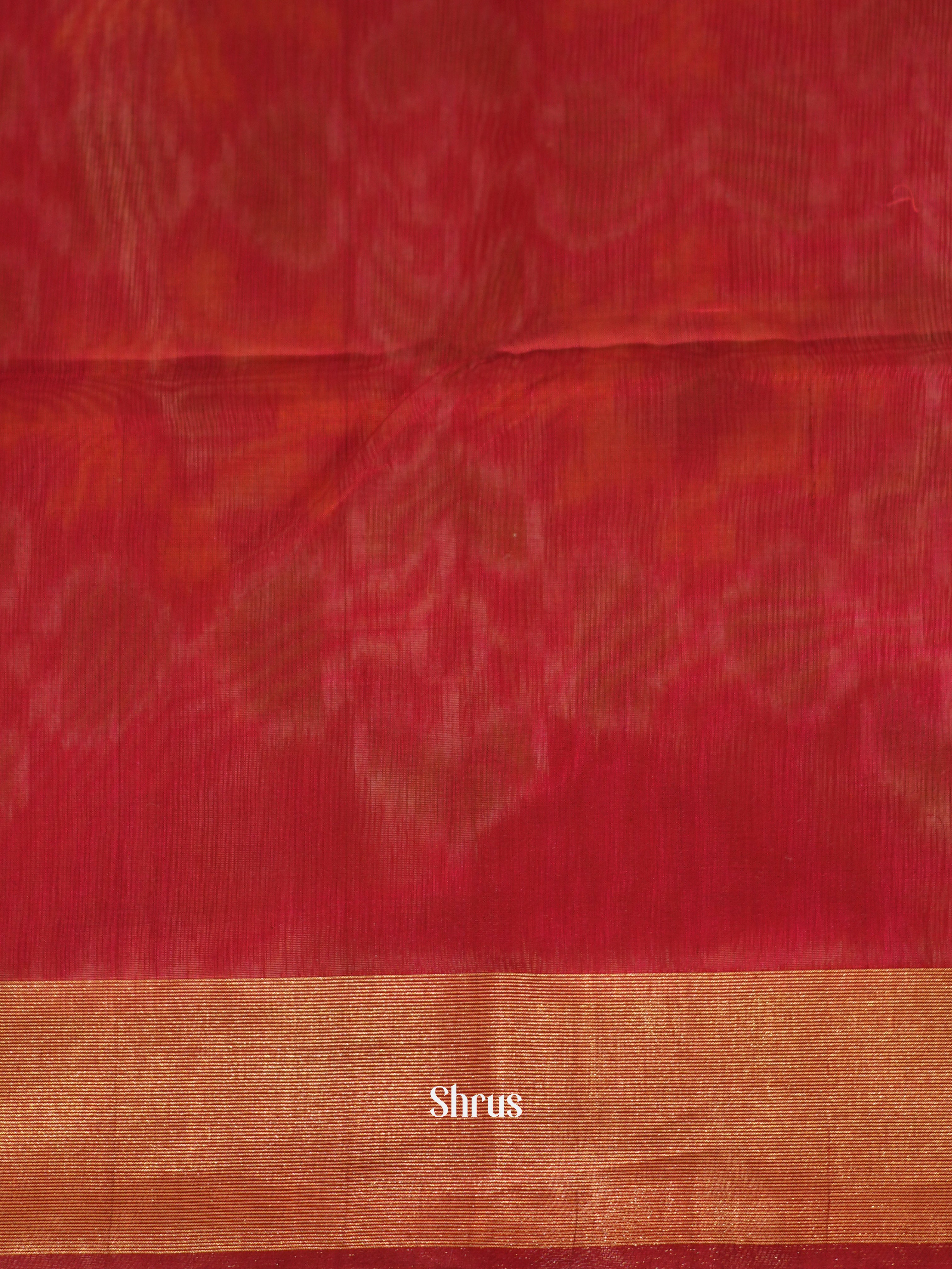 Grey & Red - Pochampally sico saree - Shop on ShrusEternity.com