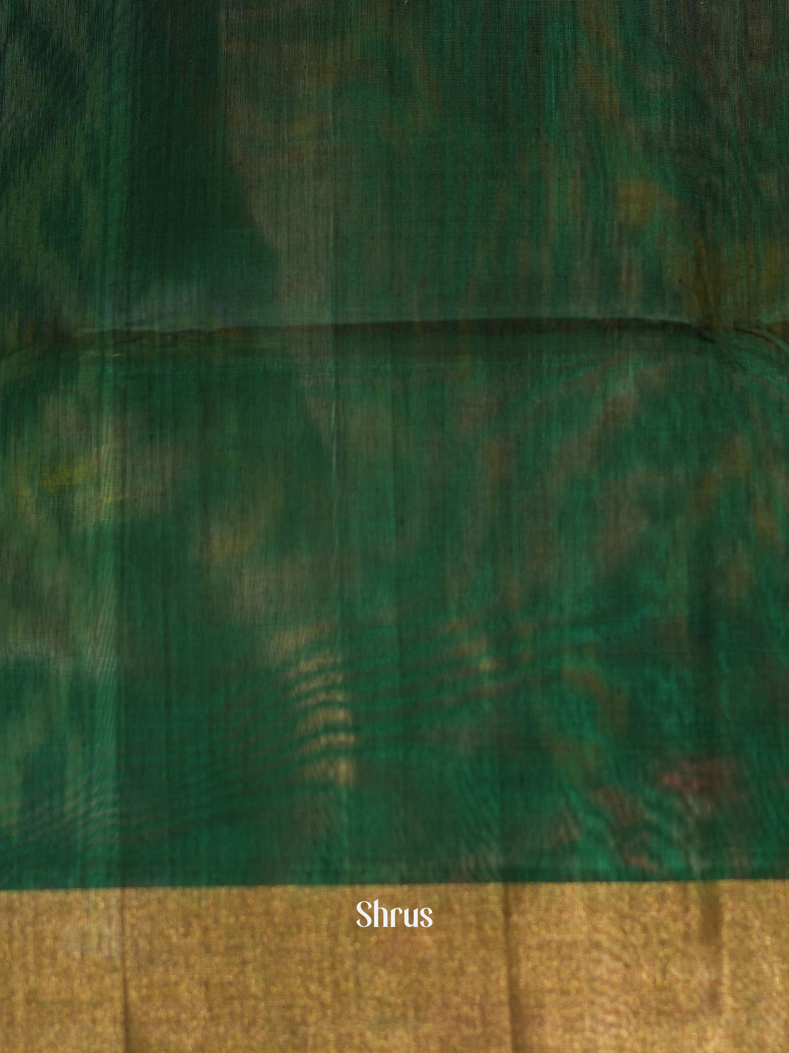 Grey & Green - Pochampally sico saree - Shop on ShrusEternity.com