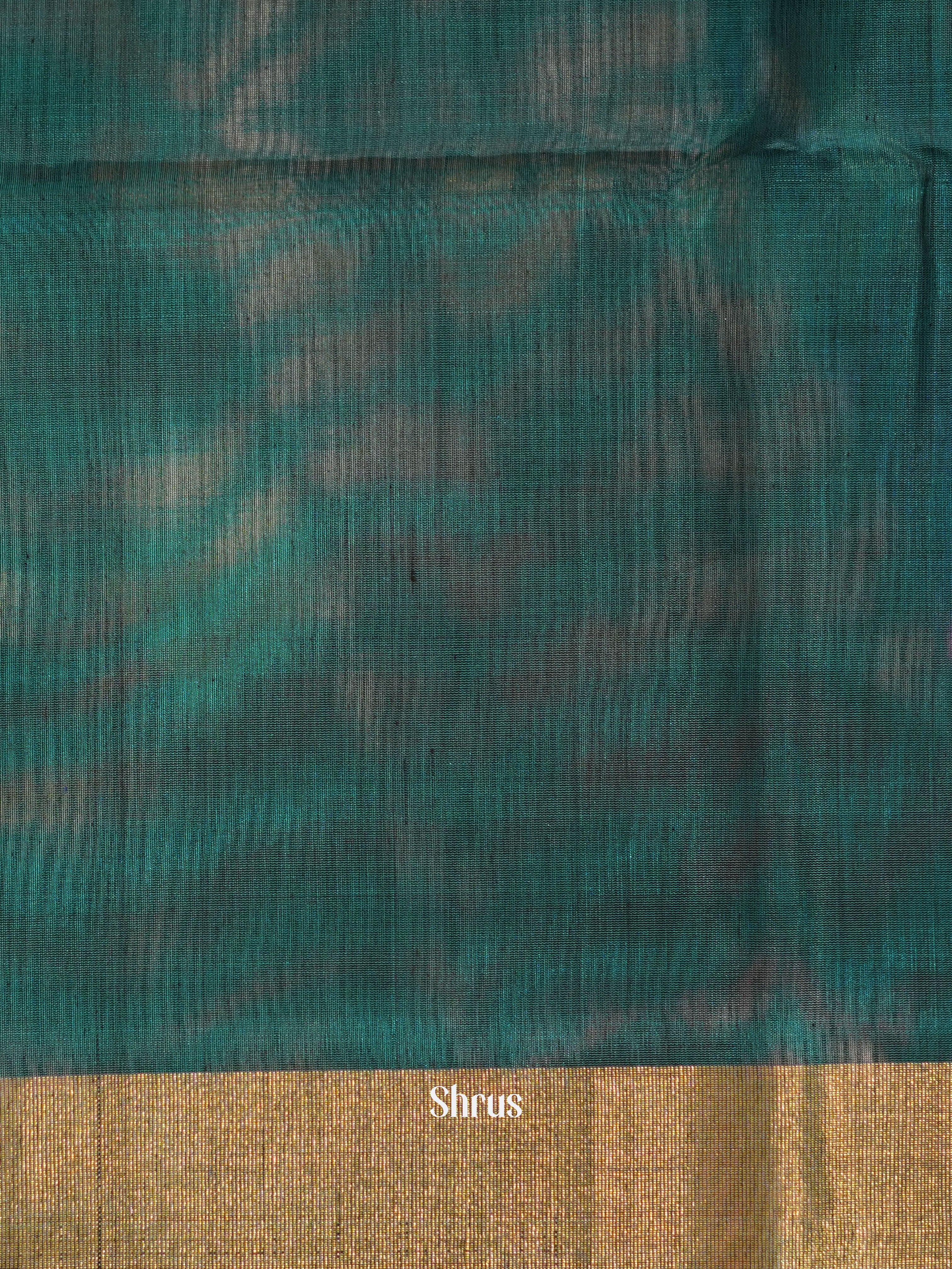 Purple & Green - Pochampally sico saree - Shop on ShrusEternity.com