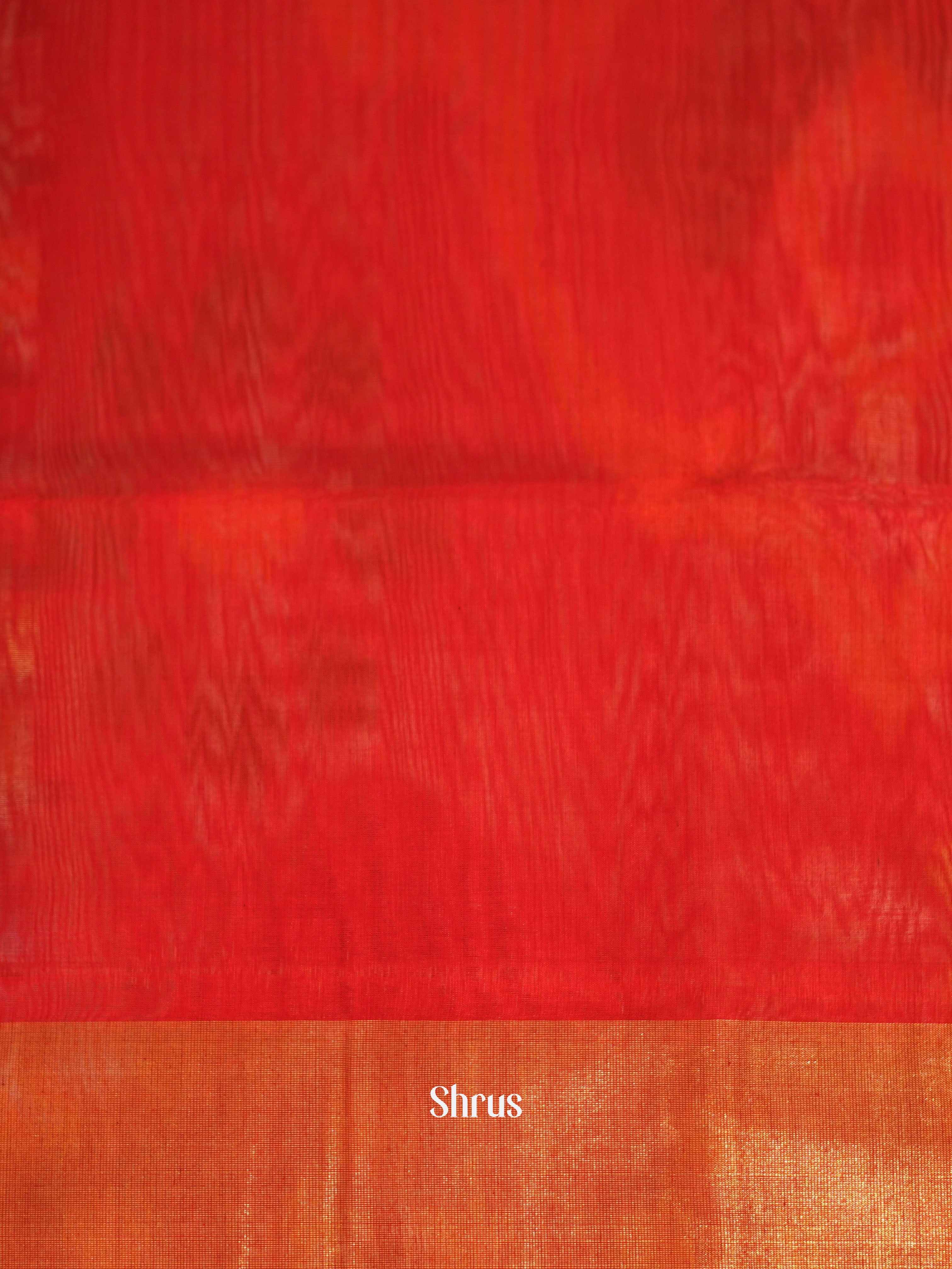 Grey & Red - Pochampally sico saree - Shop on ShrusEternity.com