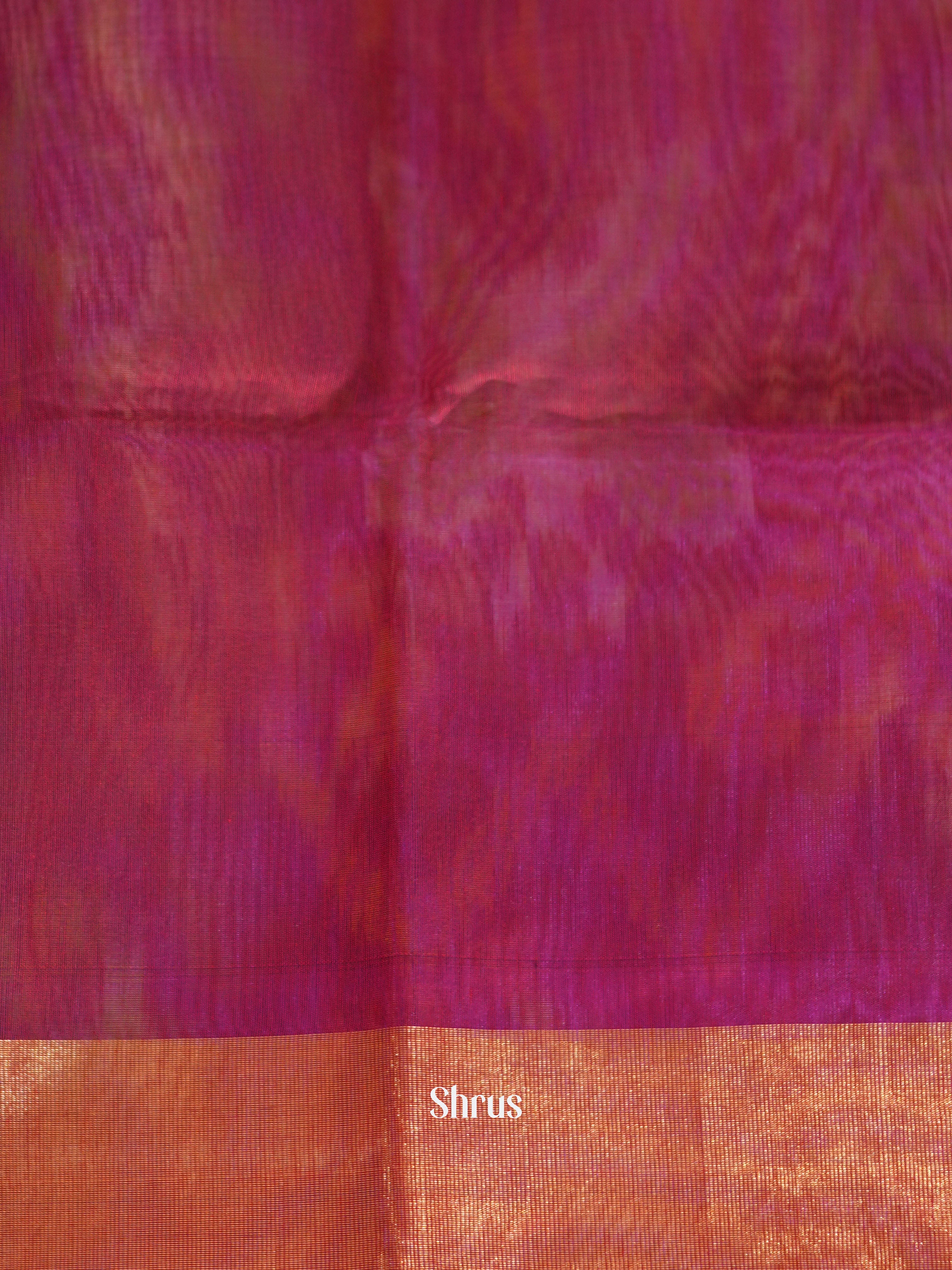 Black & Majenta - Pochampally sico saree - Shop on ShrusEternity.com