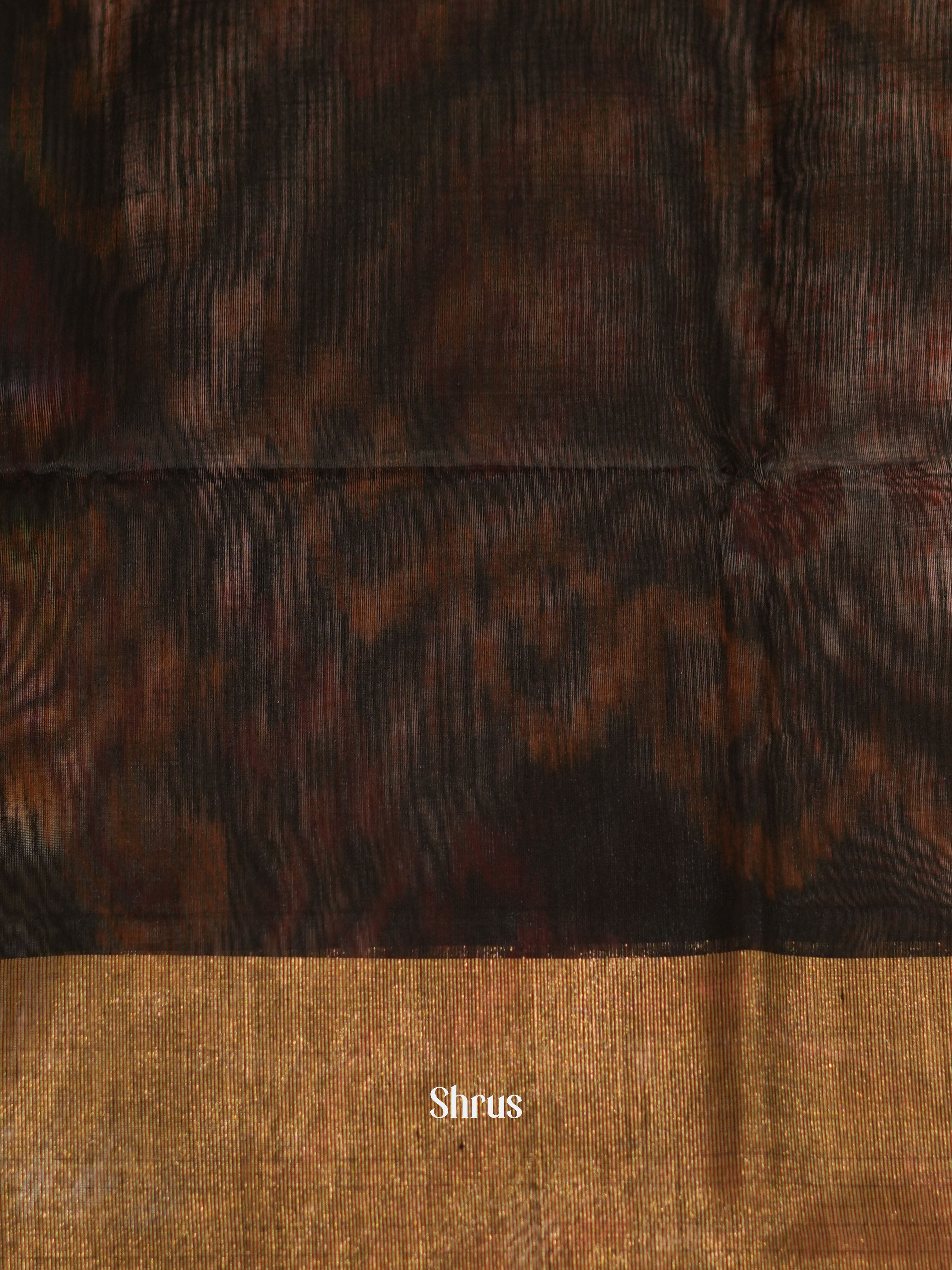 Cream & Black - Pochampally sico saree - Shop on ShrusEternity.com