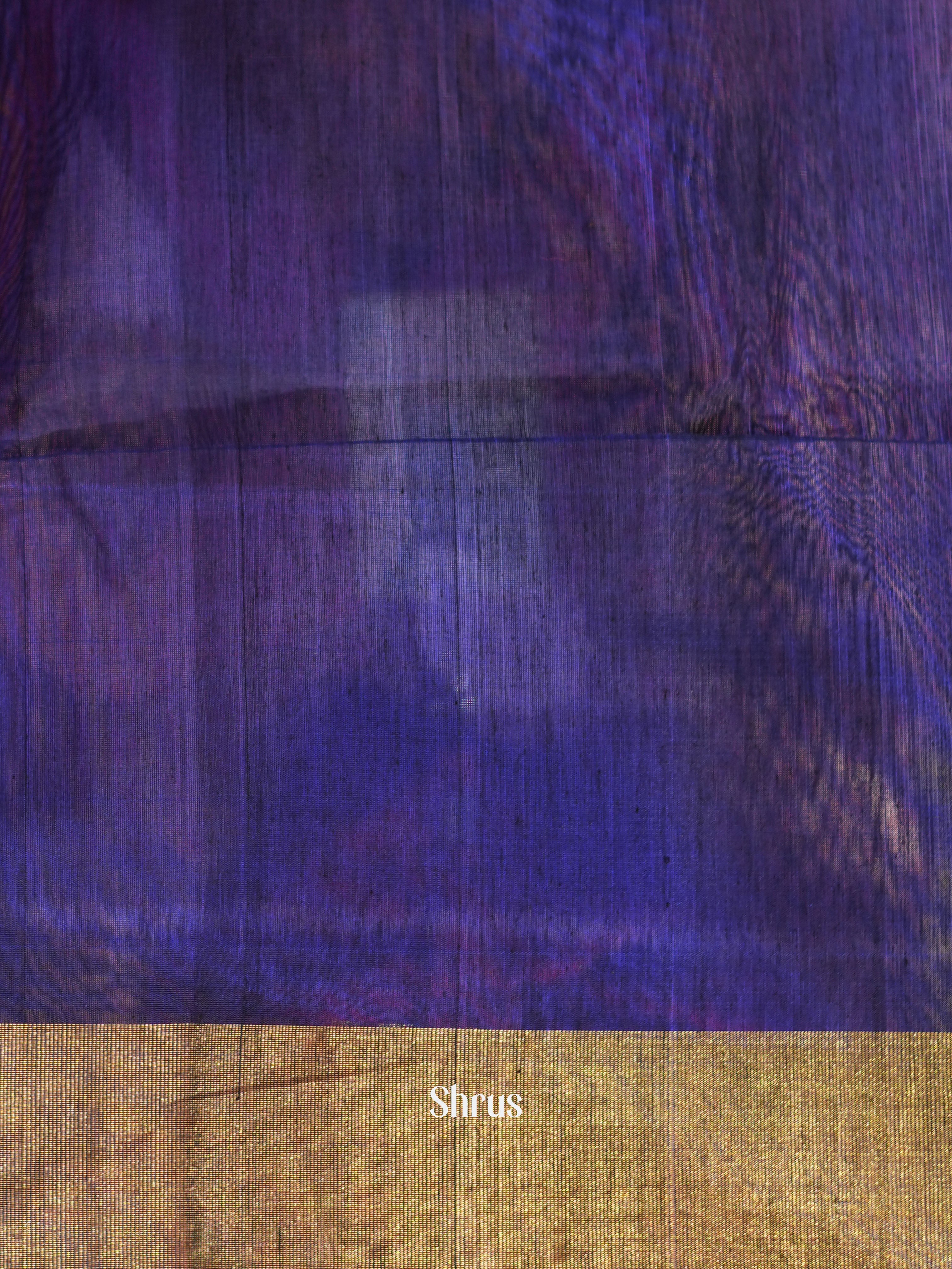 Orange & Violet - Pochampally sico saree - Shop on ShrusEternity.com