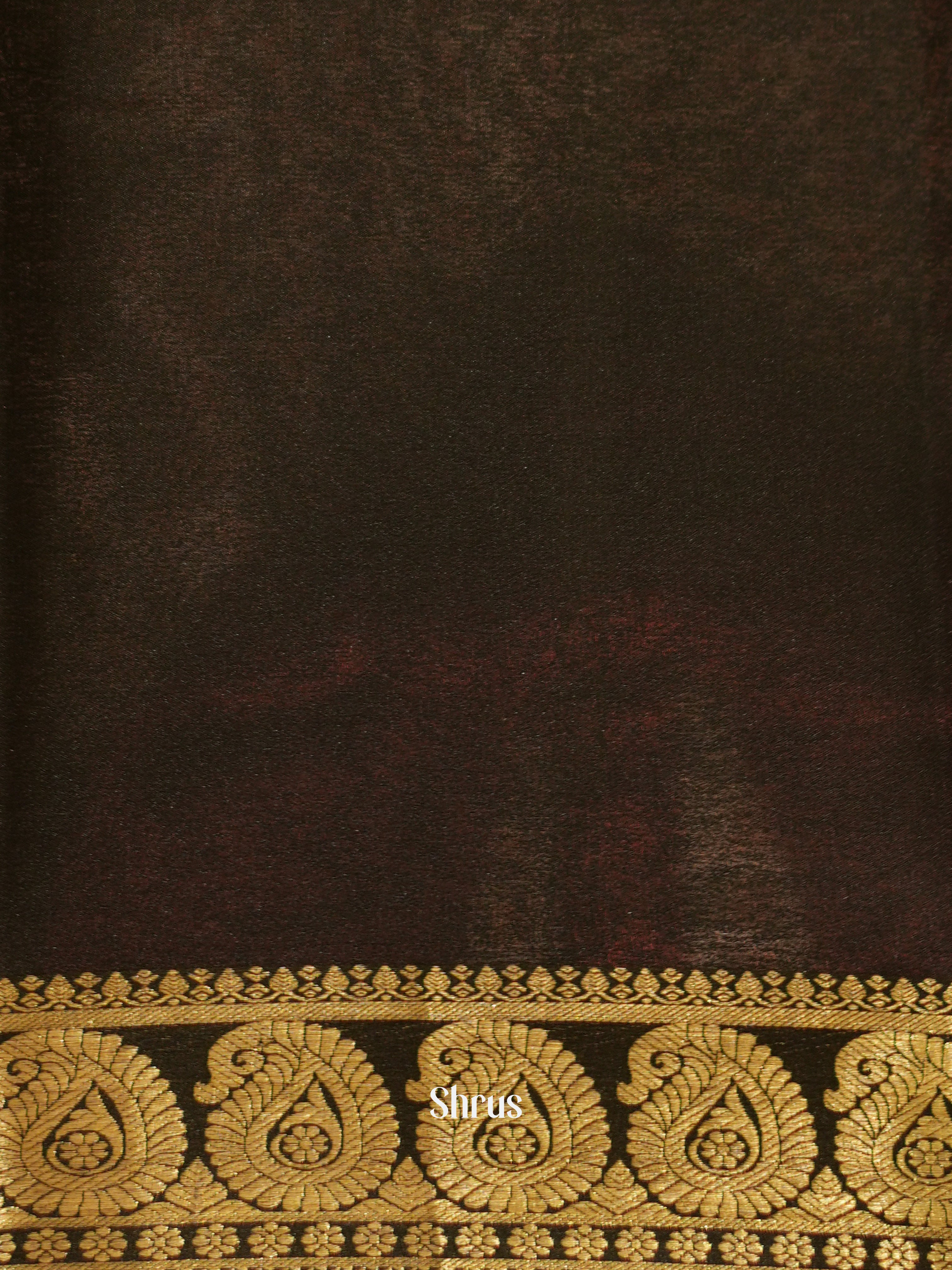 Yellow & Black - Mysore Silk Saree - Shop on ShrusEternity.com