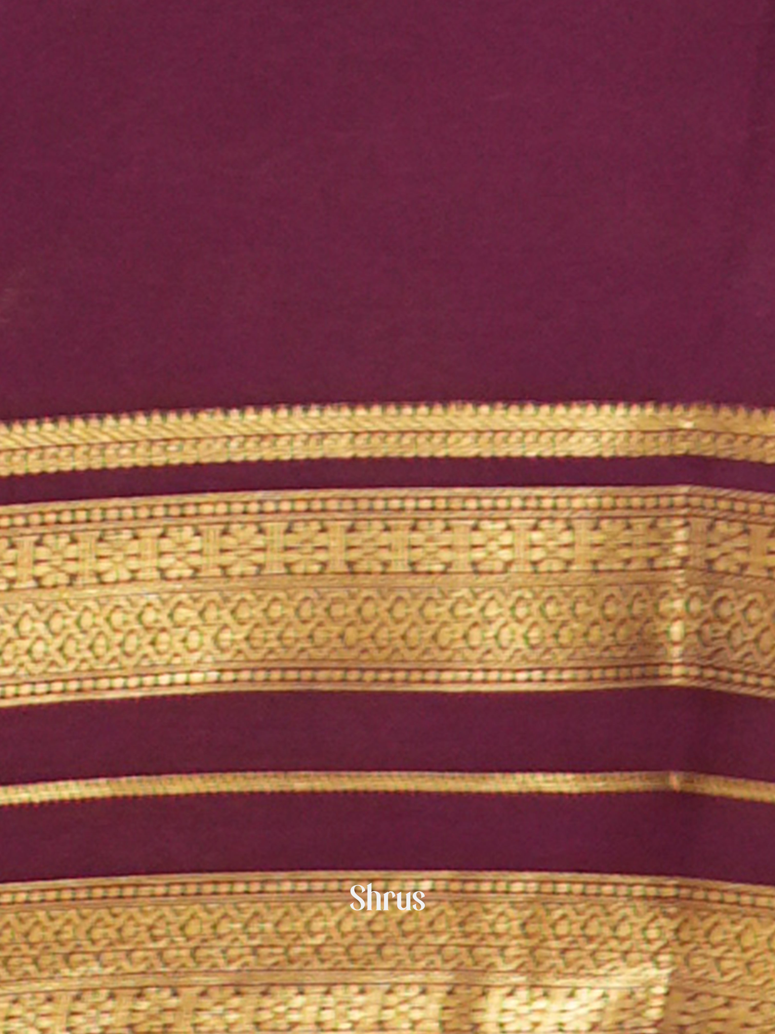 Pink & Purple - Mysore Silk Saree - Shop on ShrusEternity.com