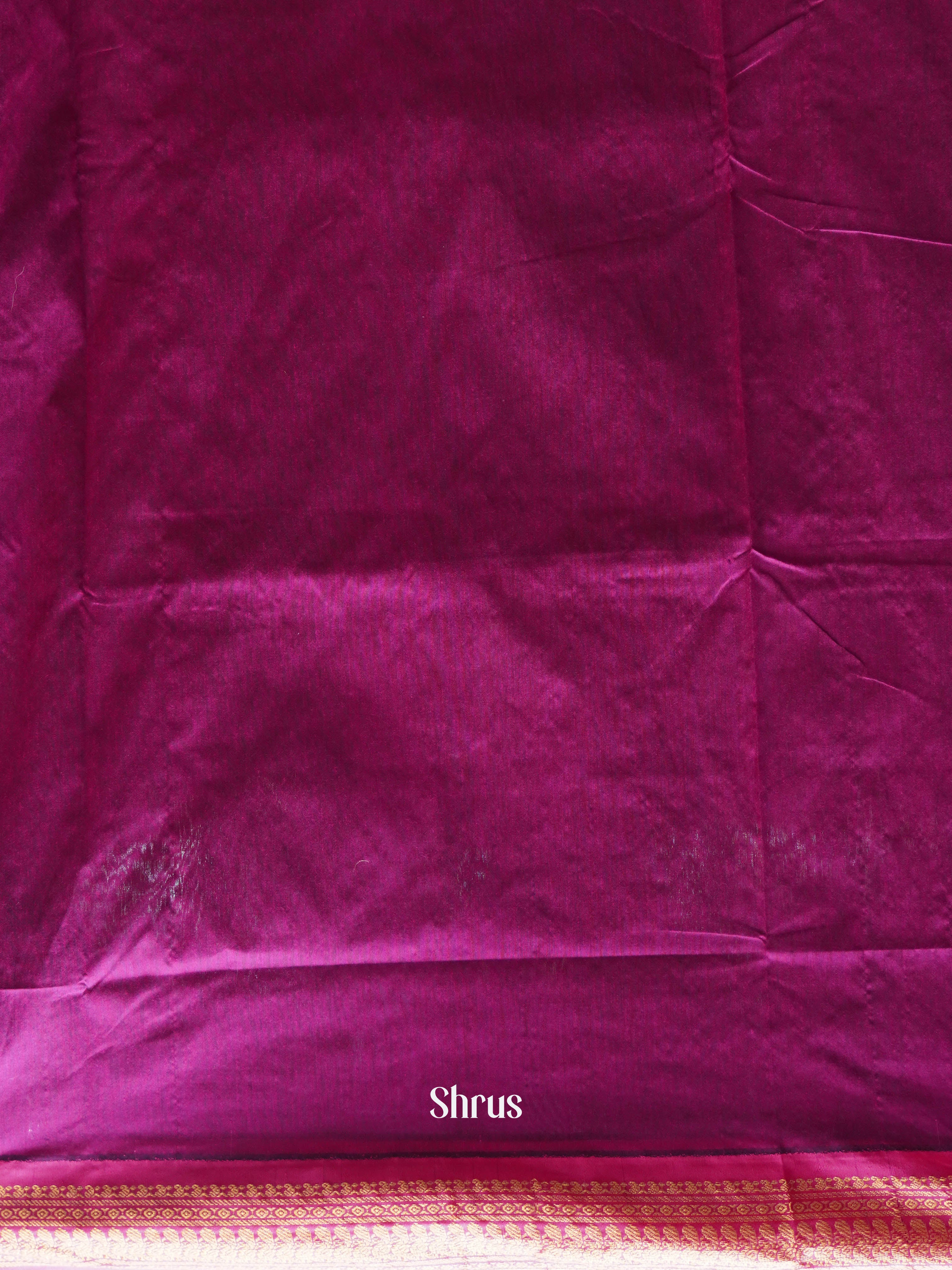 Black & Majenta - Kalyani Cotton Saree - Shop on ShrusEternity.com