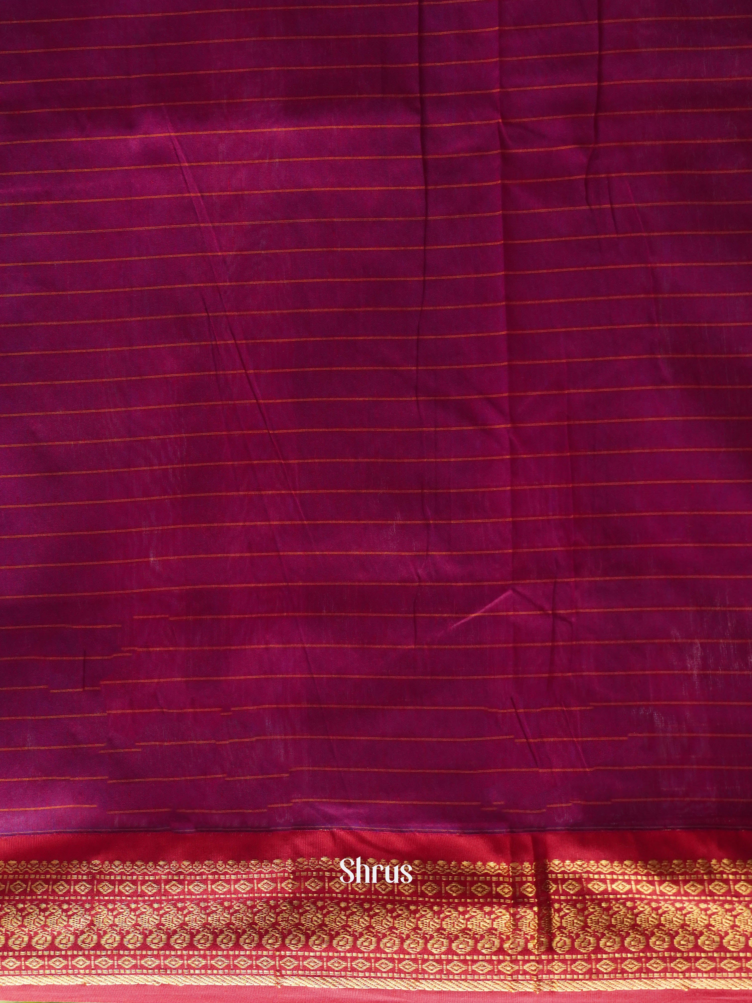 Green & Majenta - Kalyani Cotton Saree - Shop on ShrusEternity.com