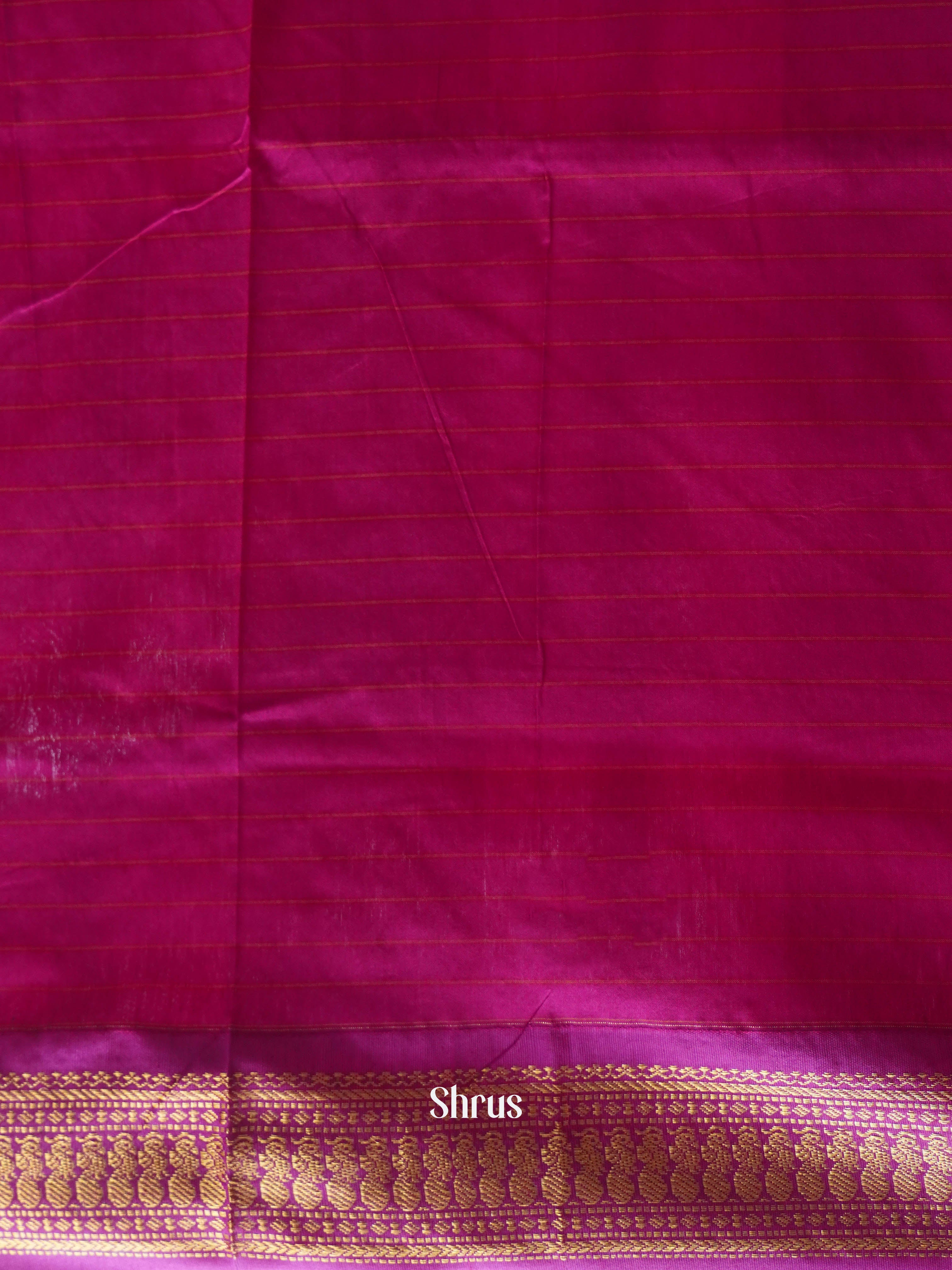 Purple & Pink - Kalyani Cotton Saree - Shop on ShrusEternity.com