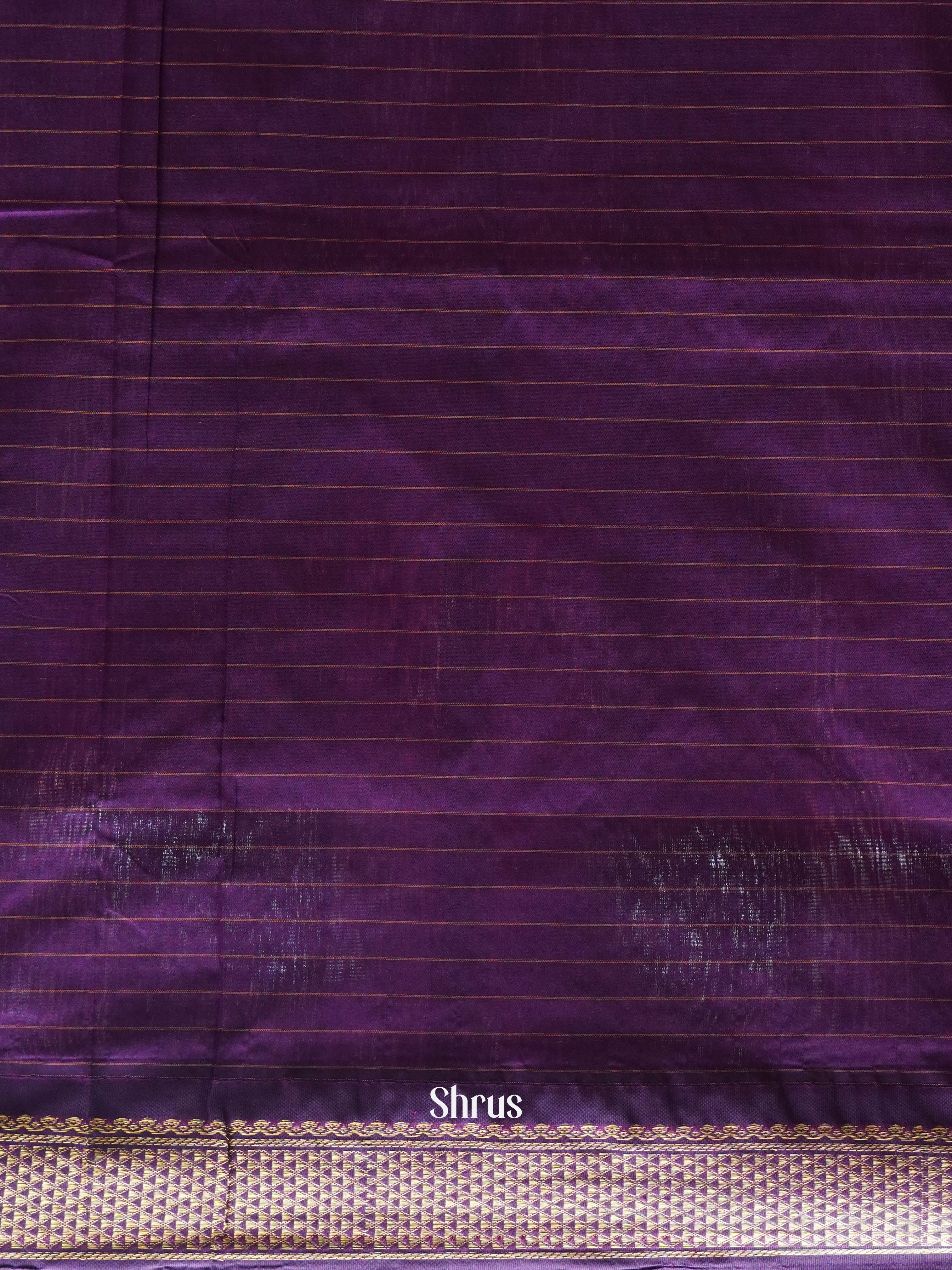 Pink & Purple - Kalyani Cotton Saree - Shop on ShrusEternity.com
