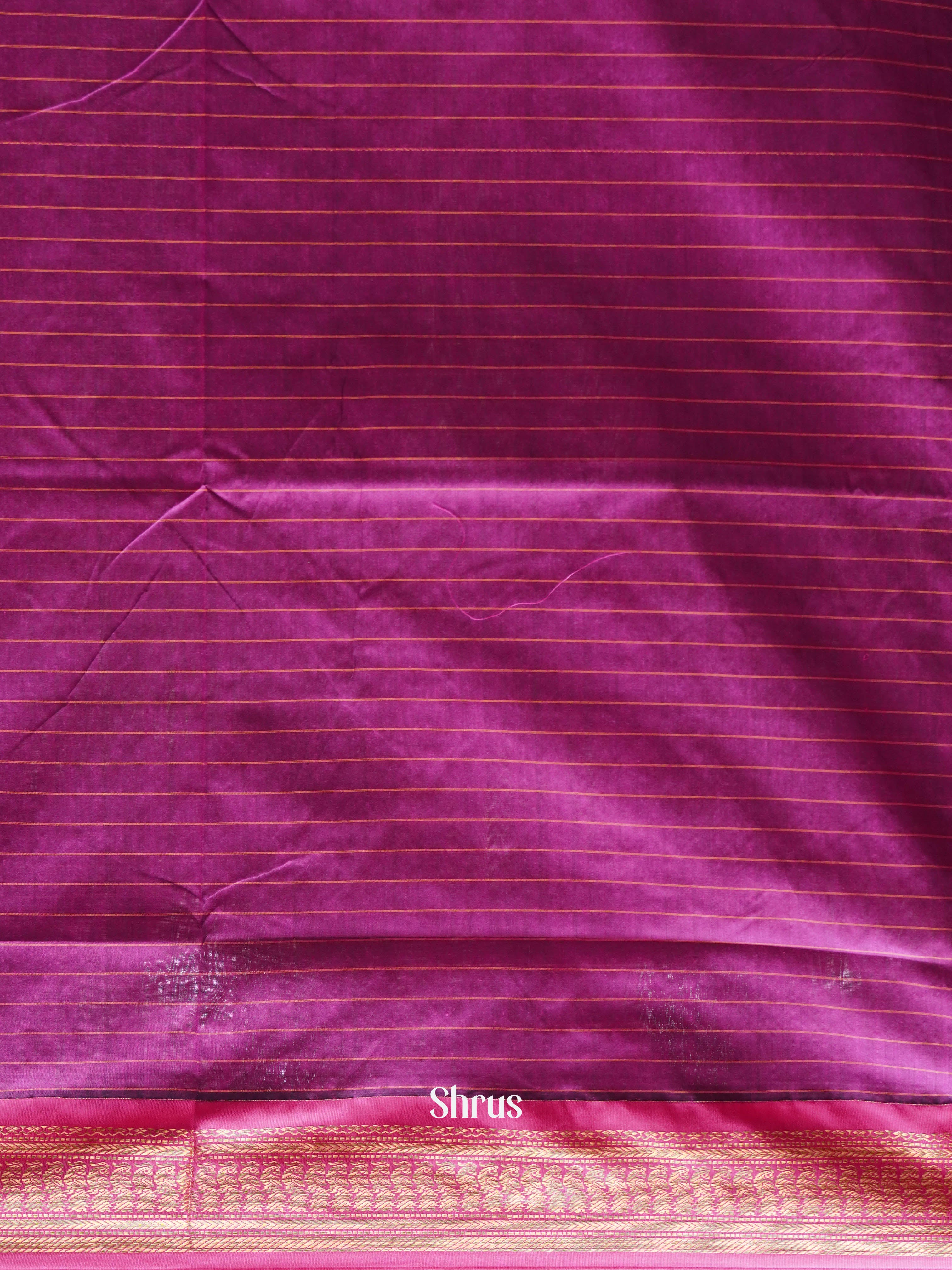 Blue & Pink - Kalyani Cotton Saree - Shop on ShrusEternity.com