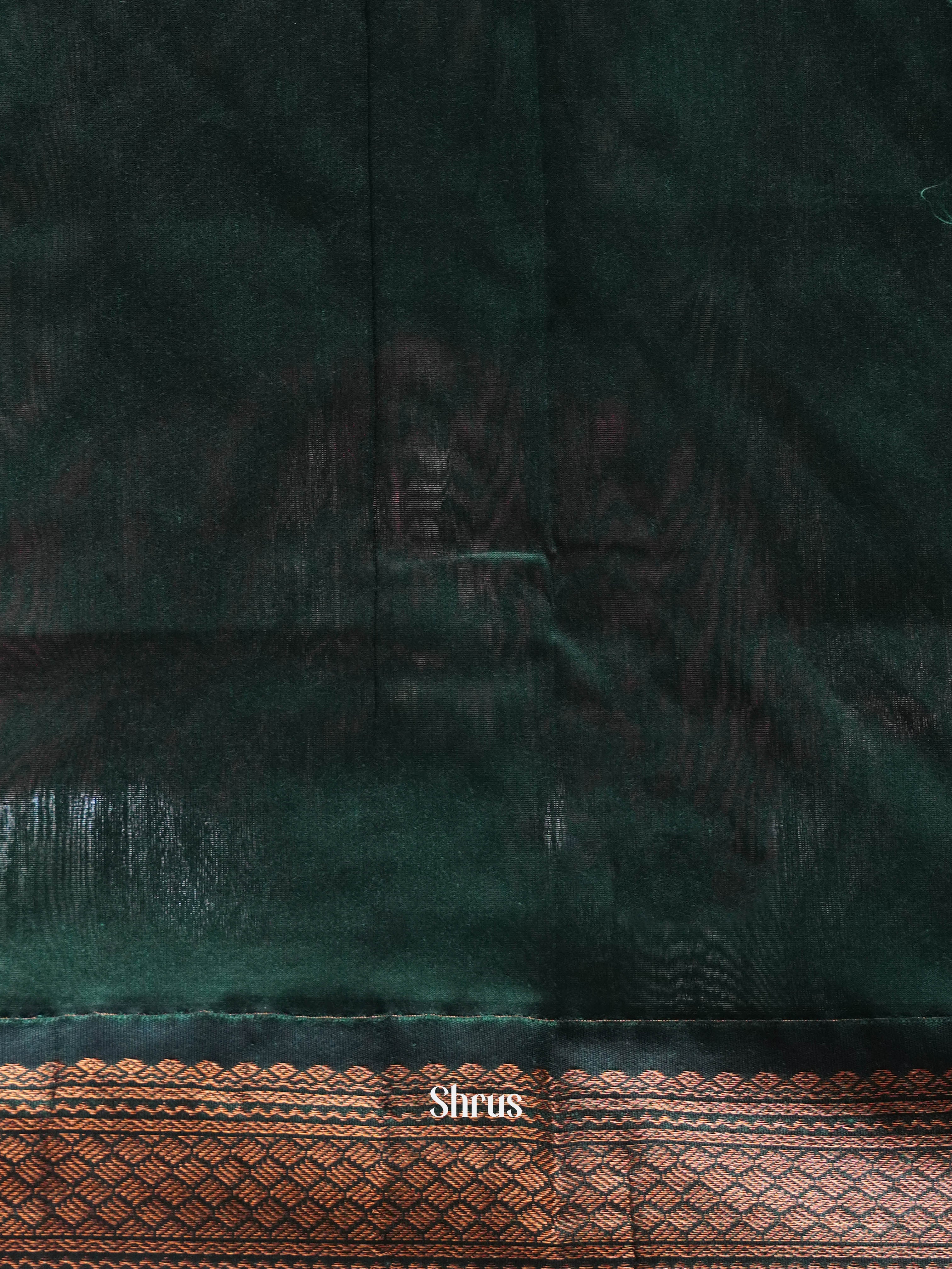 Maroon & Green - Kalyani Cotton Saree - Shop on ShrusEternity.com