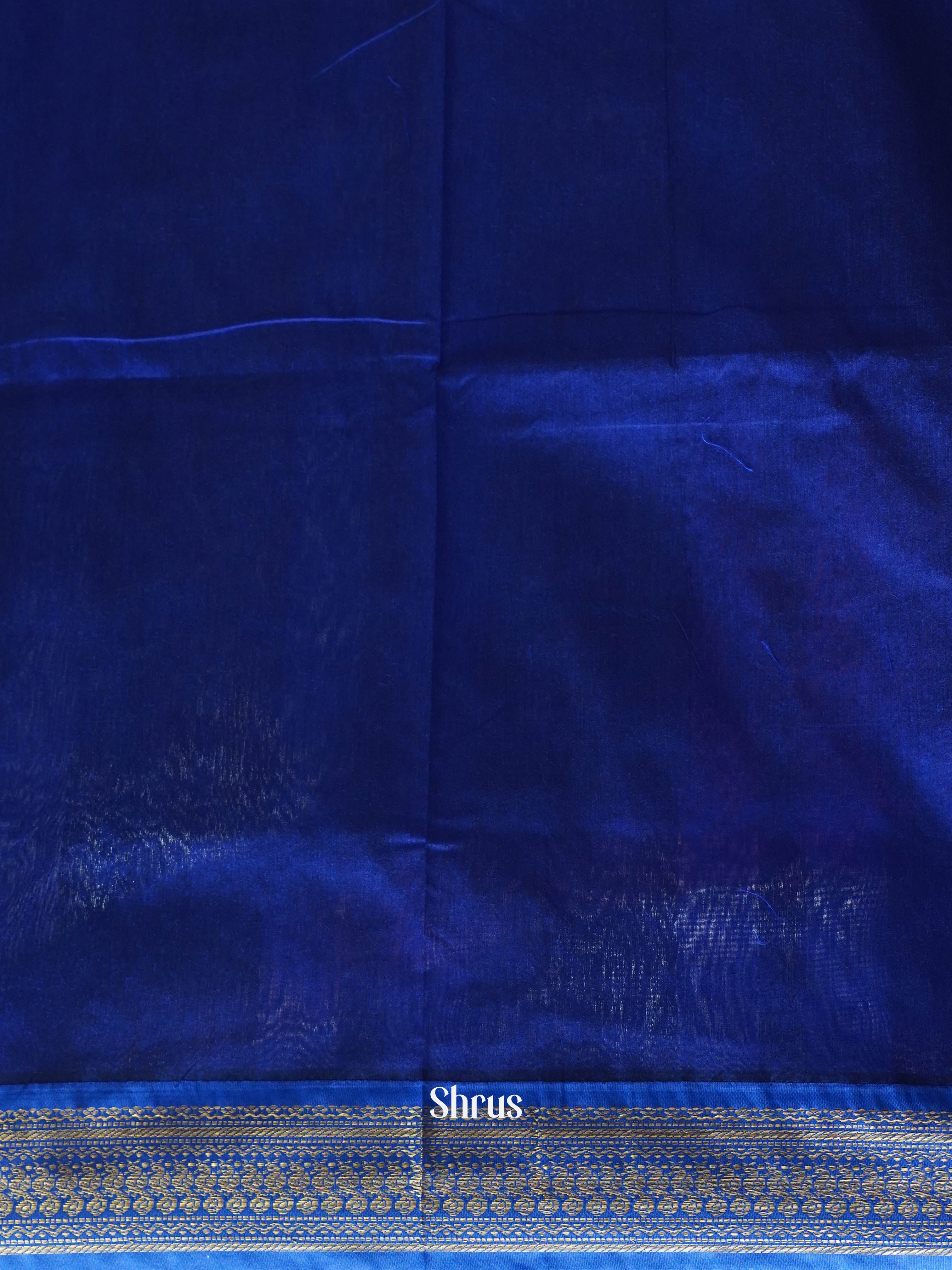 Pink & Blue - Kalyani Cotton Saree - Shop on ShrusEternity.com