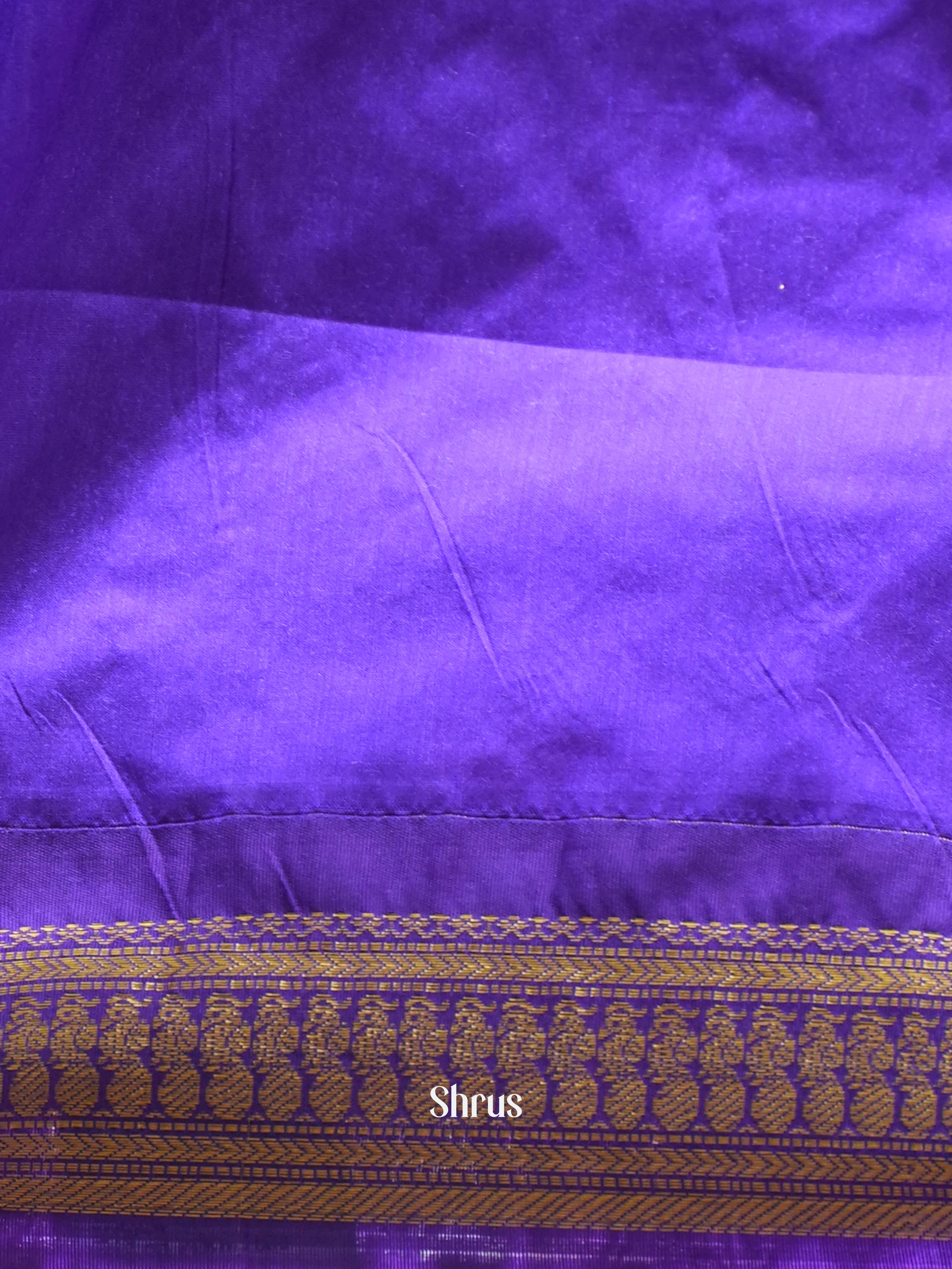 Pink & Purple - Kalyani Cotton Saree - Shop on ShrusEternity.com
