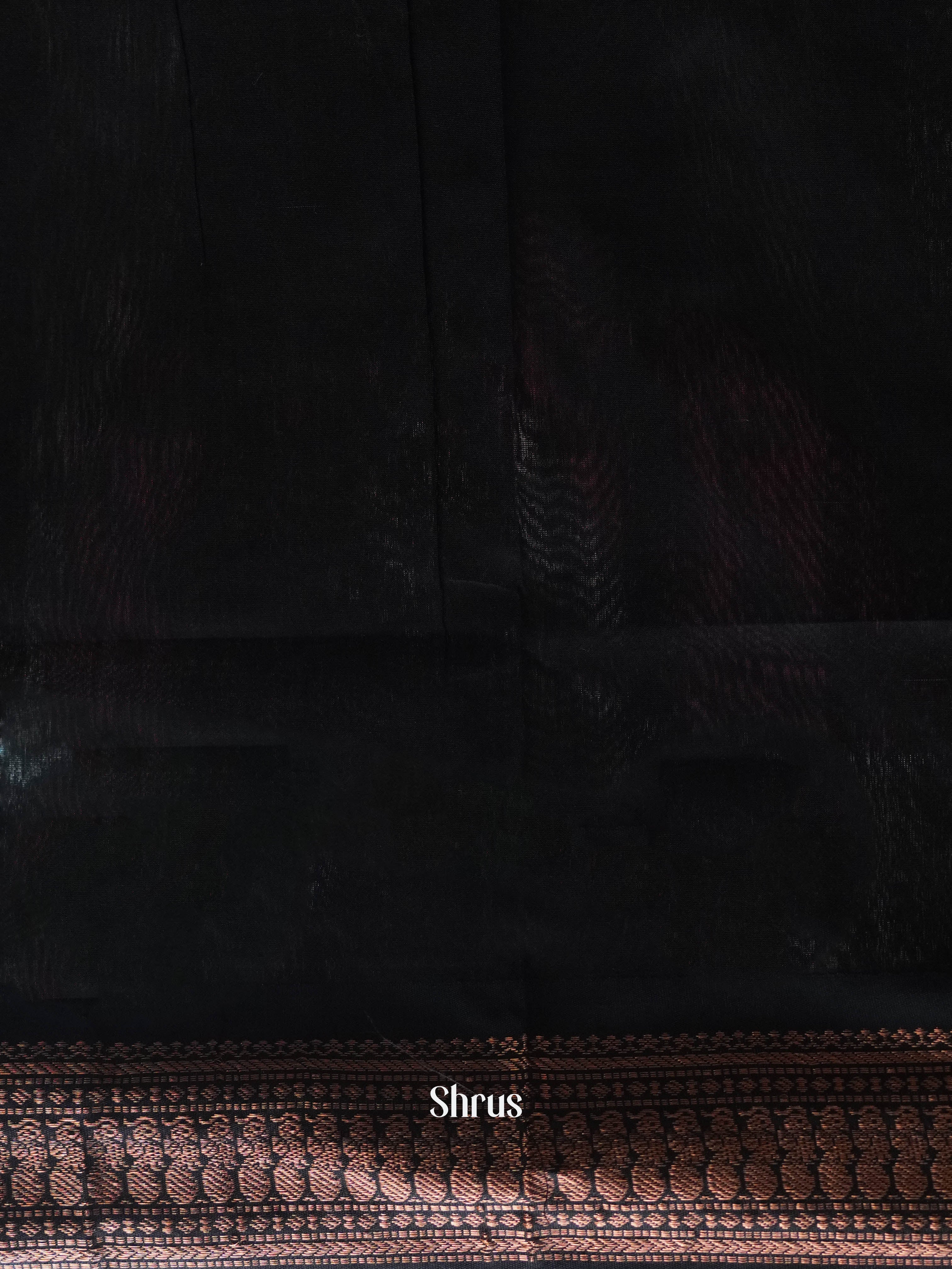 Pink & Black - Kalyani Cotton Saree - Shop on ShrusEternity.com