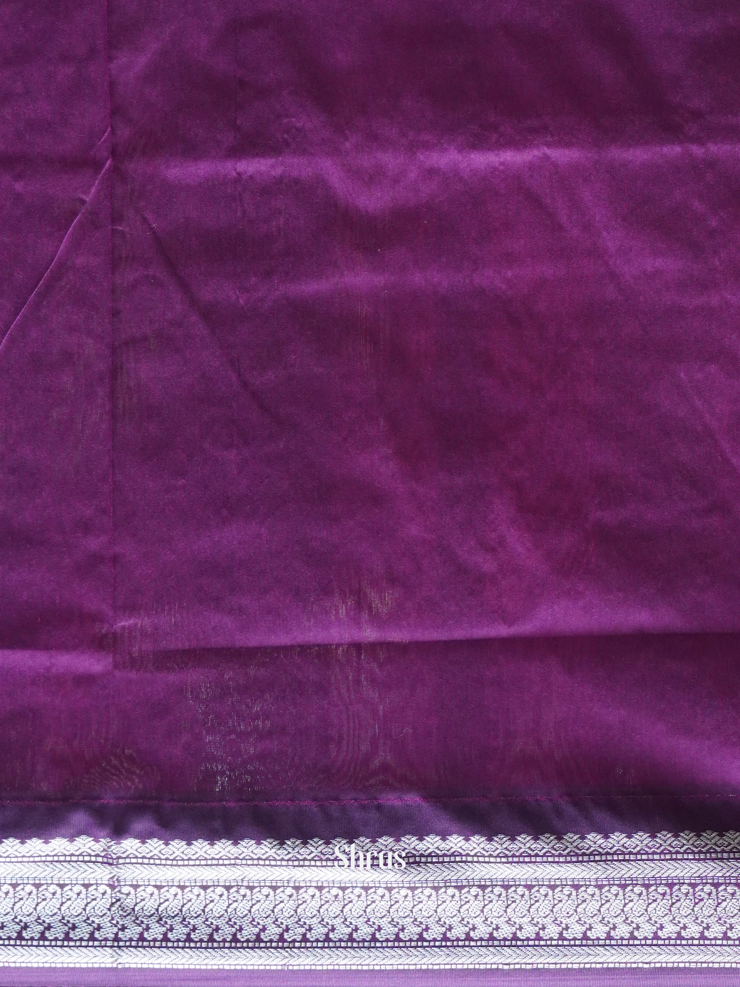 Green & Purple - Kalyani Cotton Saree - Shop on ShrusEternity.com
