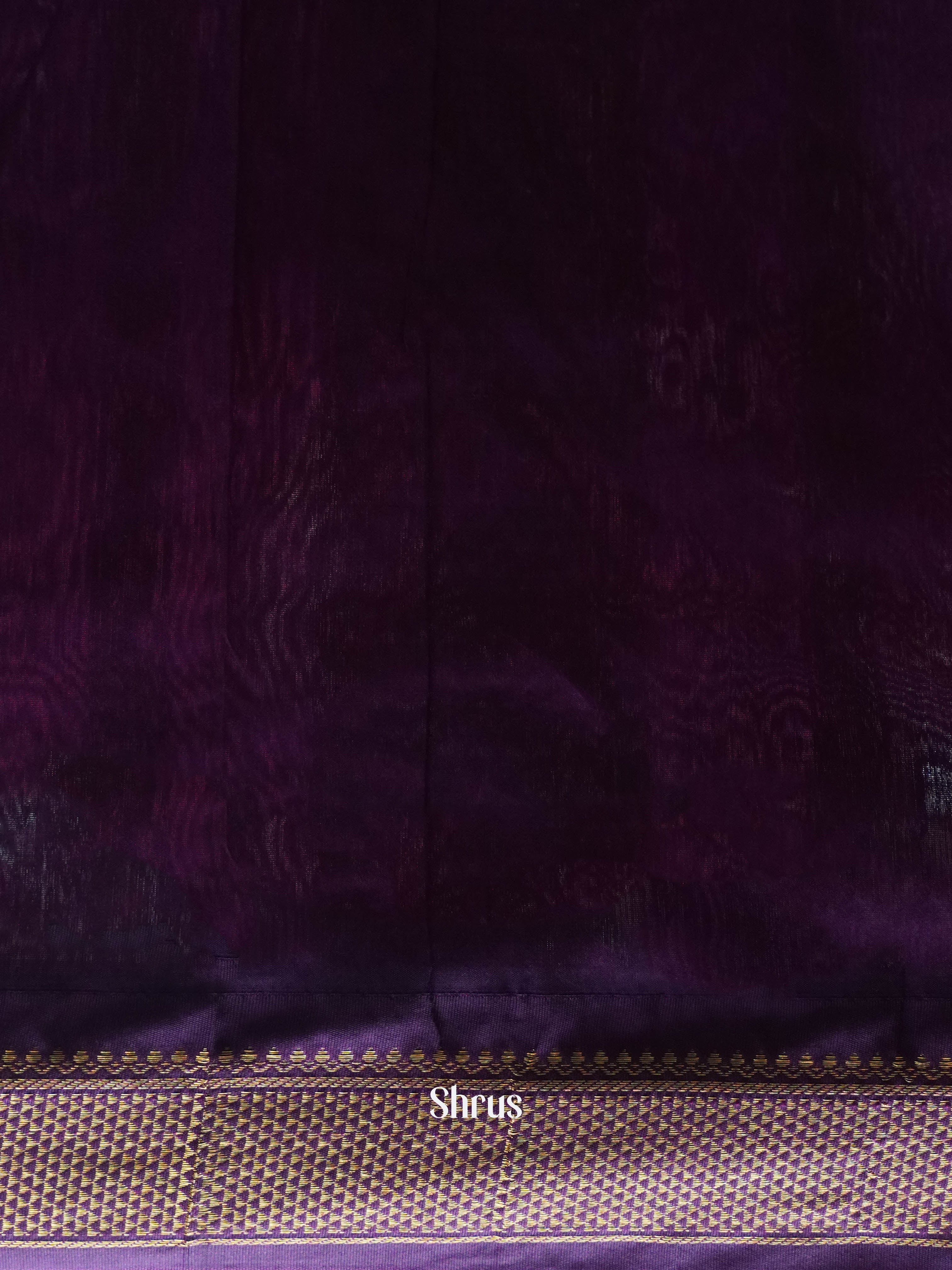Elachi Green & Purple - Kalyani Cotton Saree - Shop on ShrusEternity.com