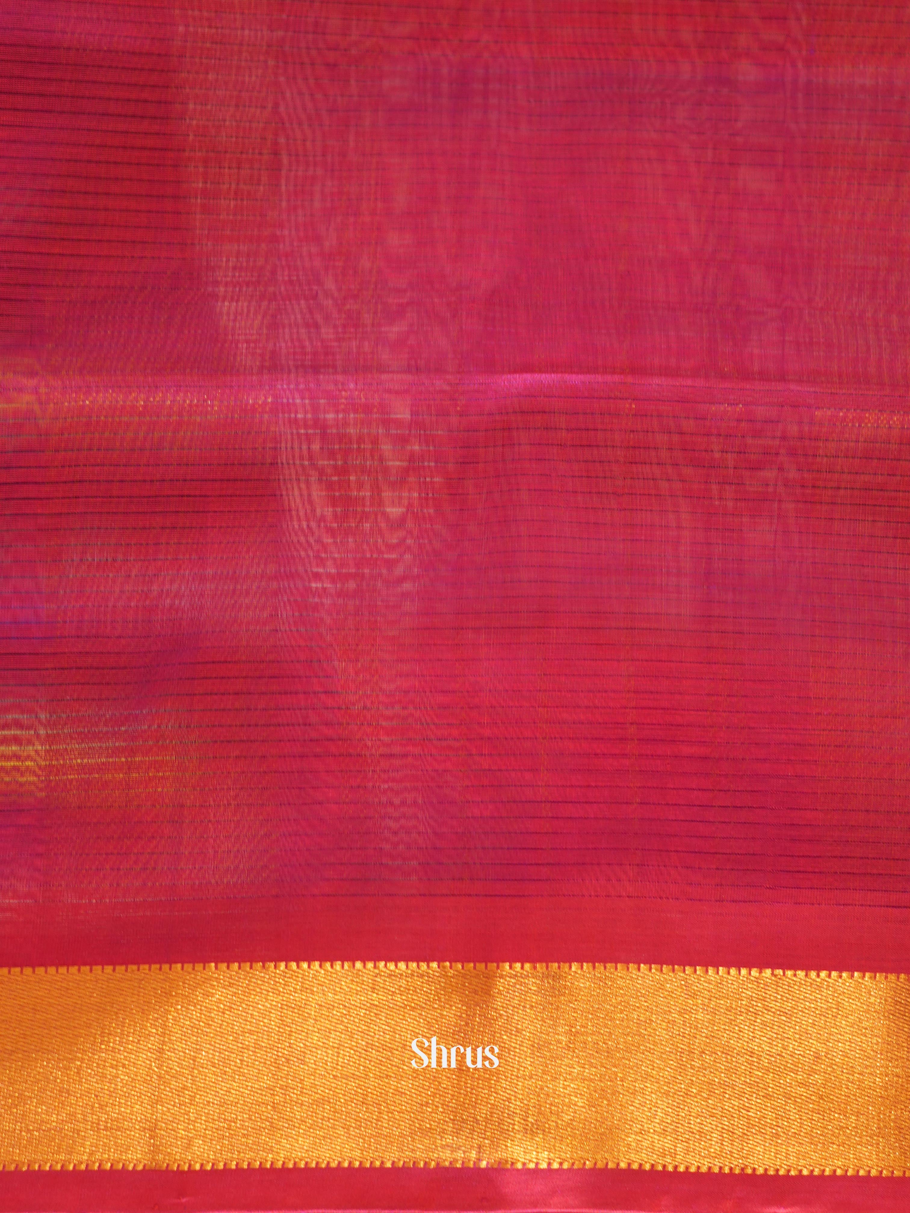 Green & Purple- Silk Cotton Saree - Shop on ShrusEternity.com
