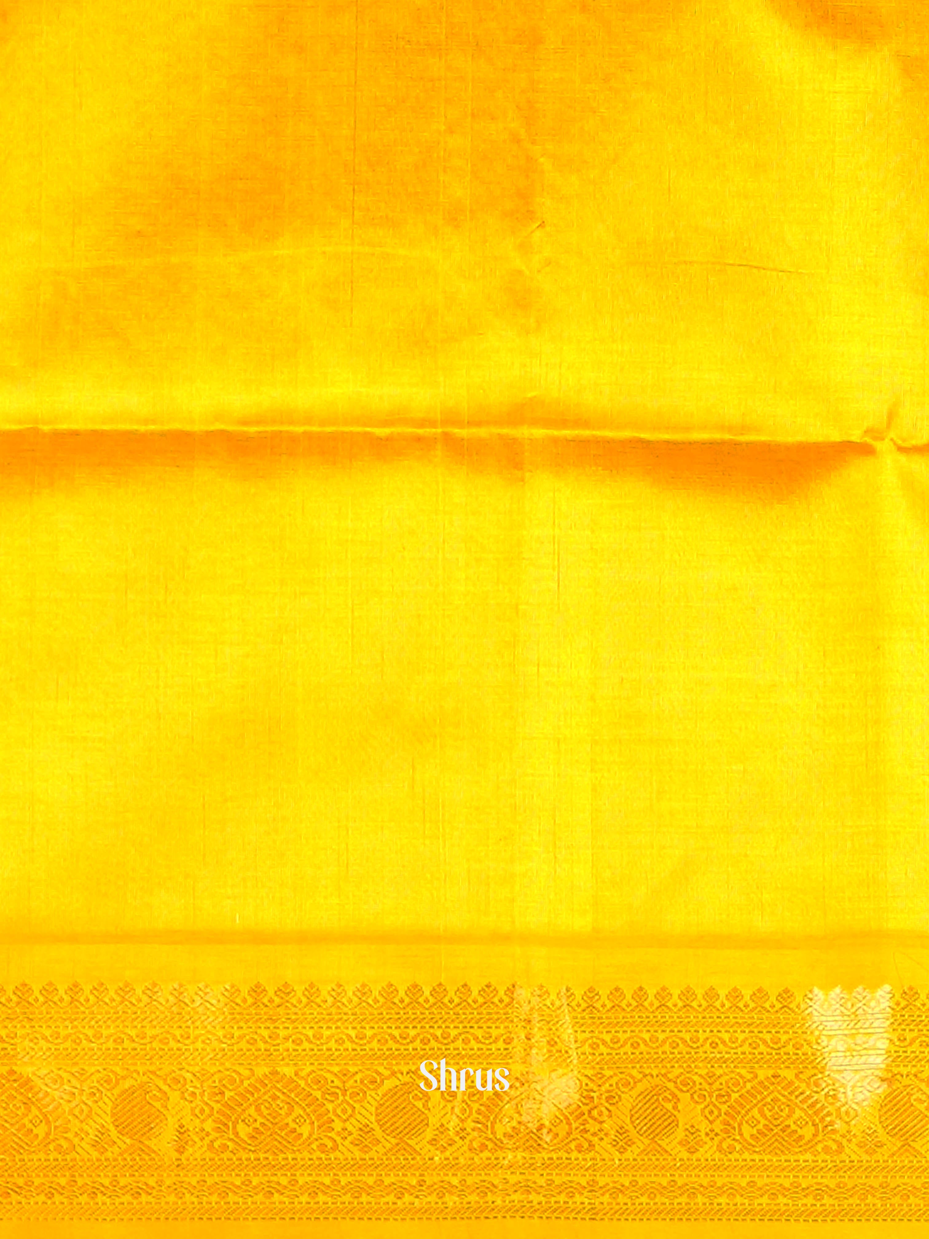 Purple & Yellow - Silk Cotton saree - Shop on ShrusEternity.com