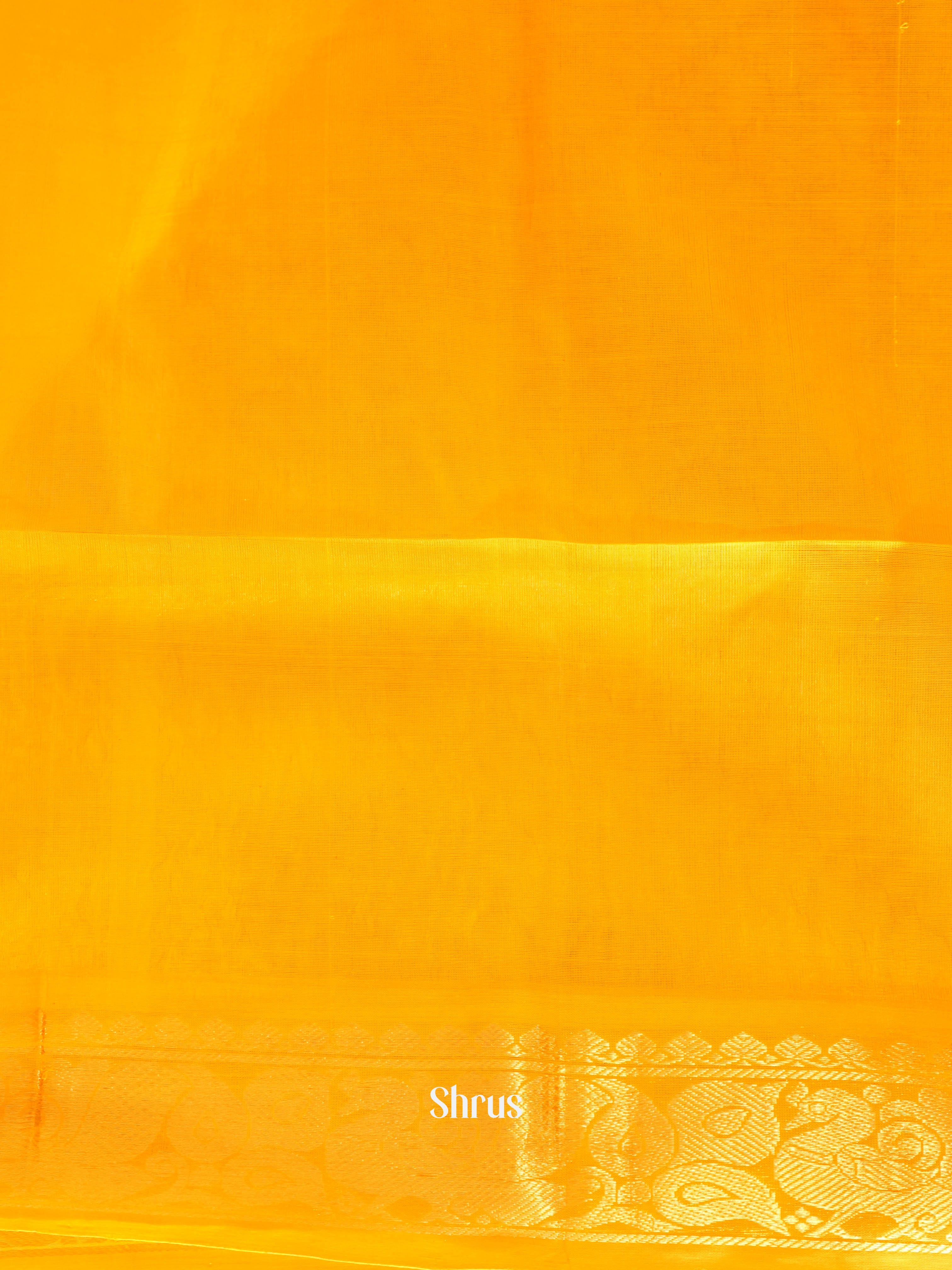 Green & Yellow - Silk Cotton Saree - Shop on ShrusEternity.com