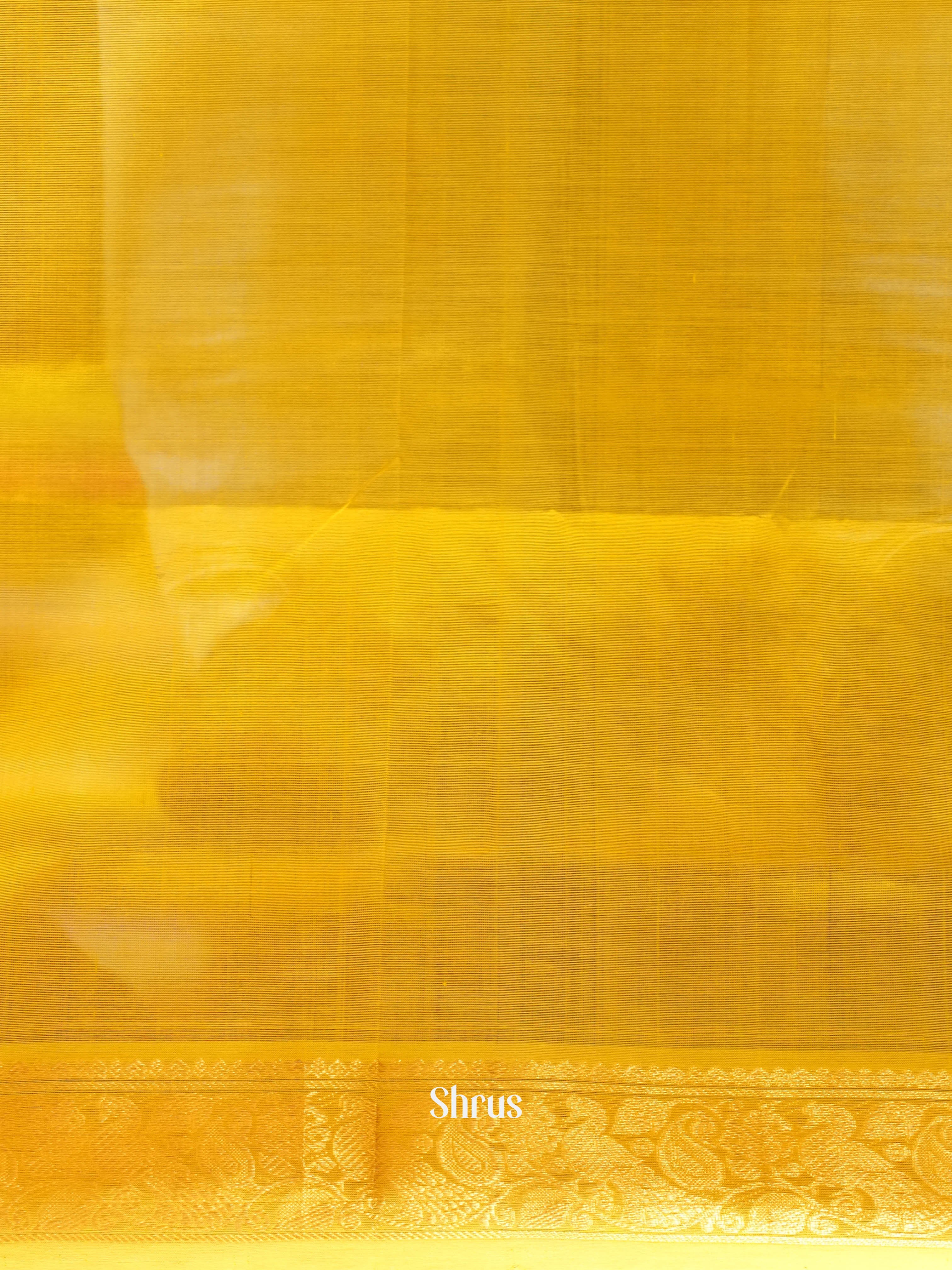 Violet & Yellow - Silk Cotton Saree - Shop on ShrusEternity.com