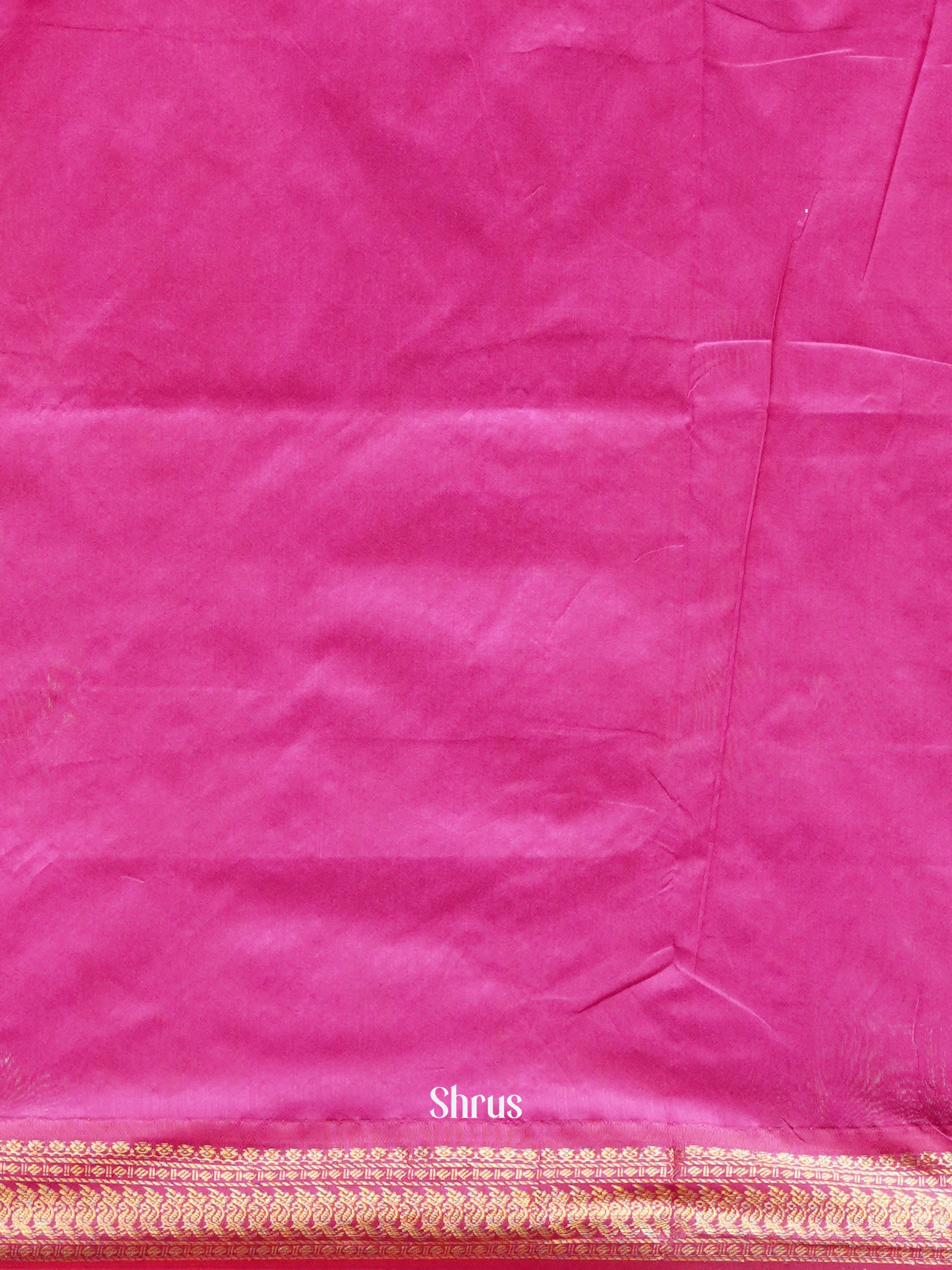 Yellow & Pink - Kalyani Cotton Saree - Shop on ShrusEternity.com