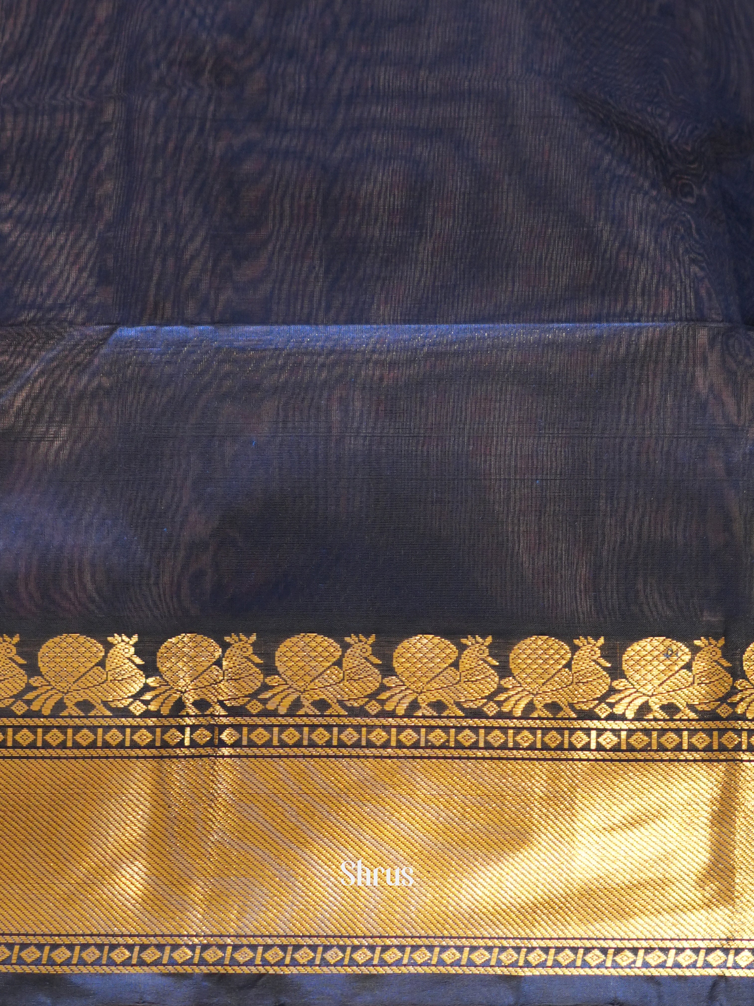 Blue(Single Tone)- Silk Cotton Saree - Shop on ShrusEternity.com
