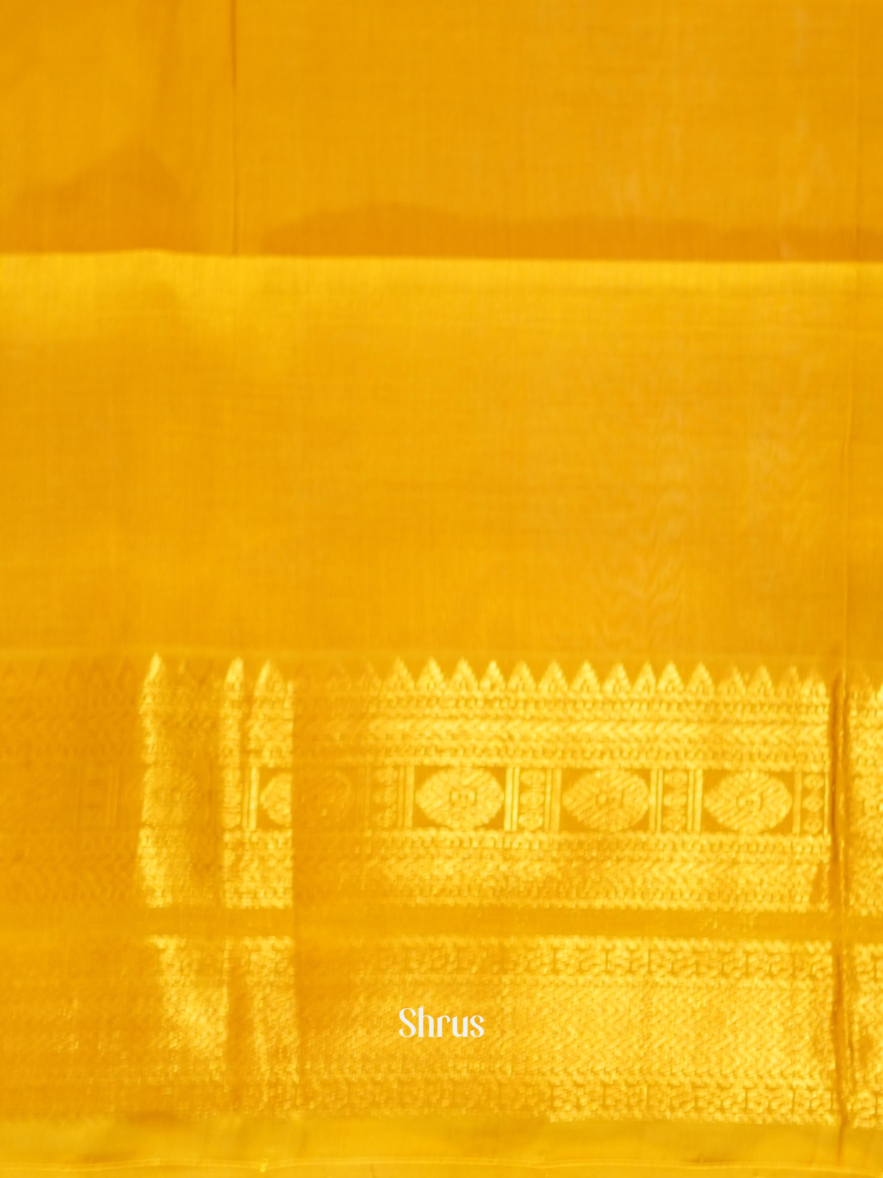 Red & Yellow - Silk Cotton Saree - Shop on ShrusEternity.com