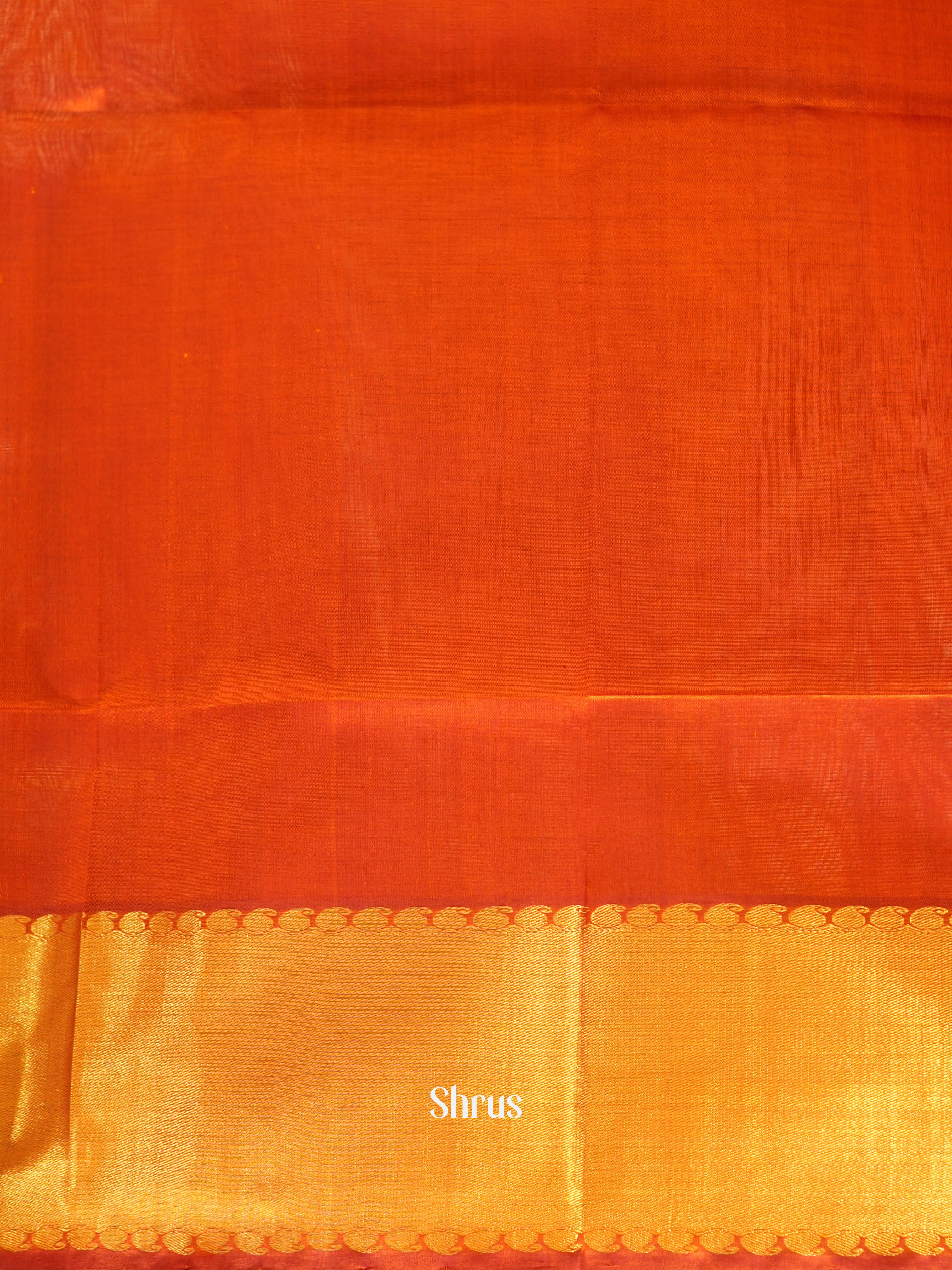 Brick (Single Tone) - Silk Cotton Saree - Shop on ShrusEternity.com