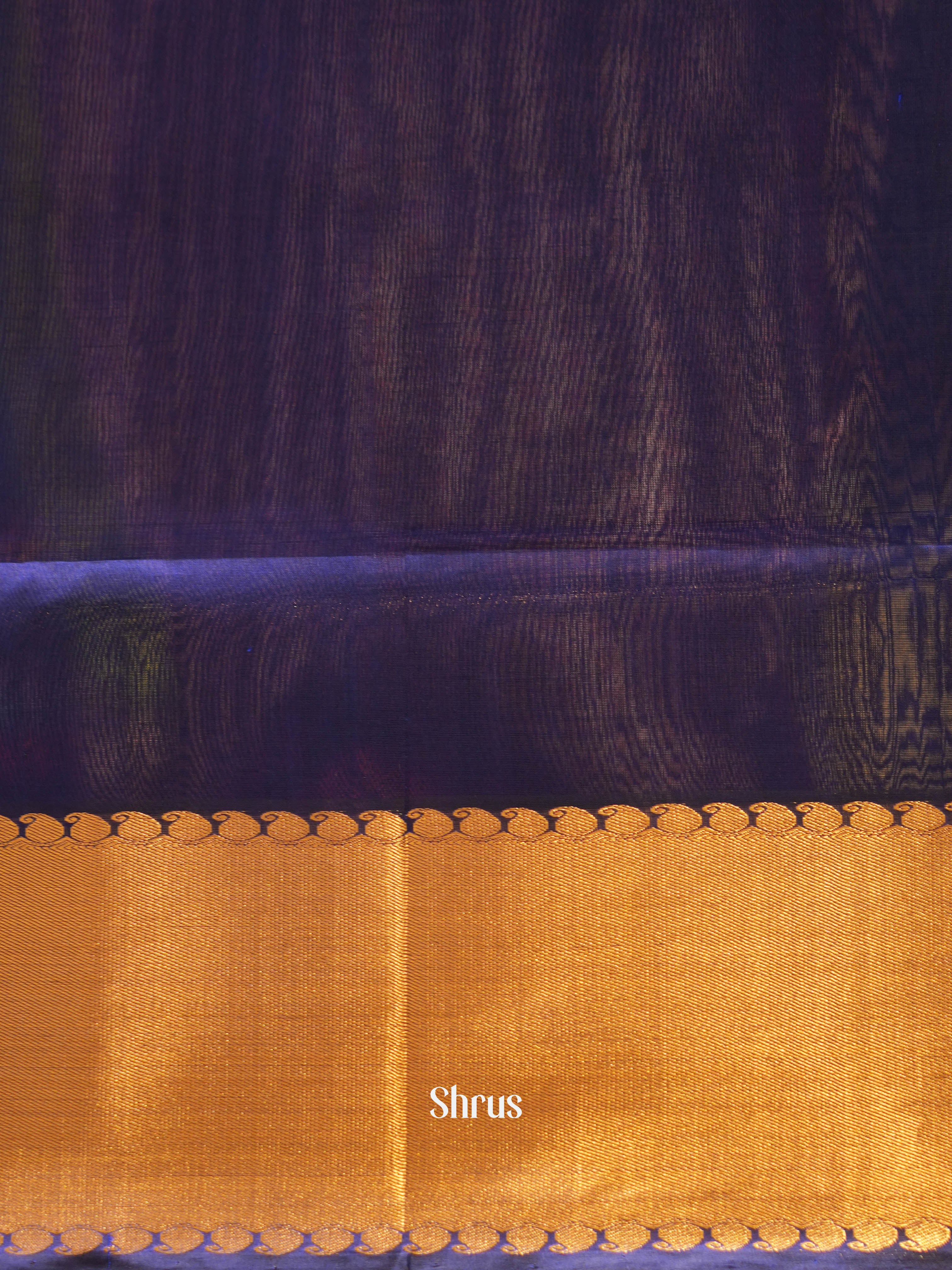 Blue(Single Tone) - Silk Cotton Saree - Shop on ShrusEternity.com