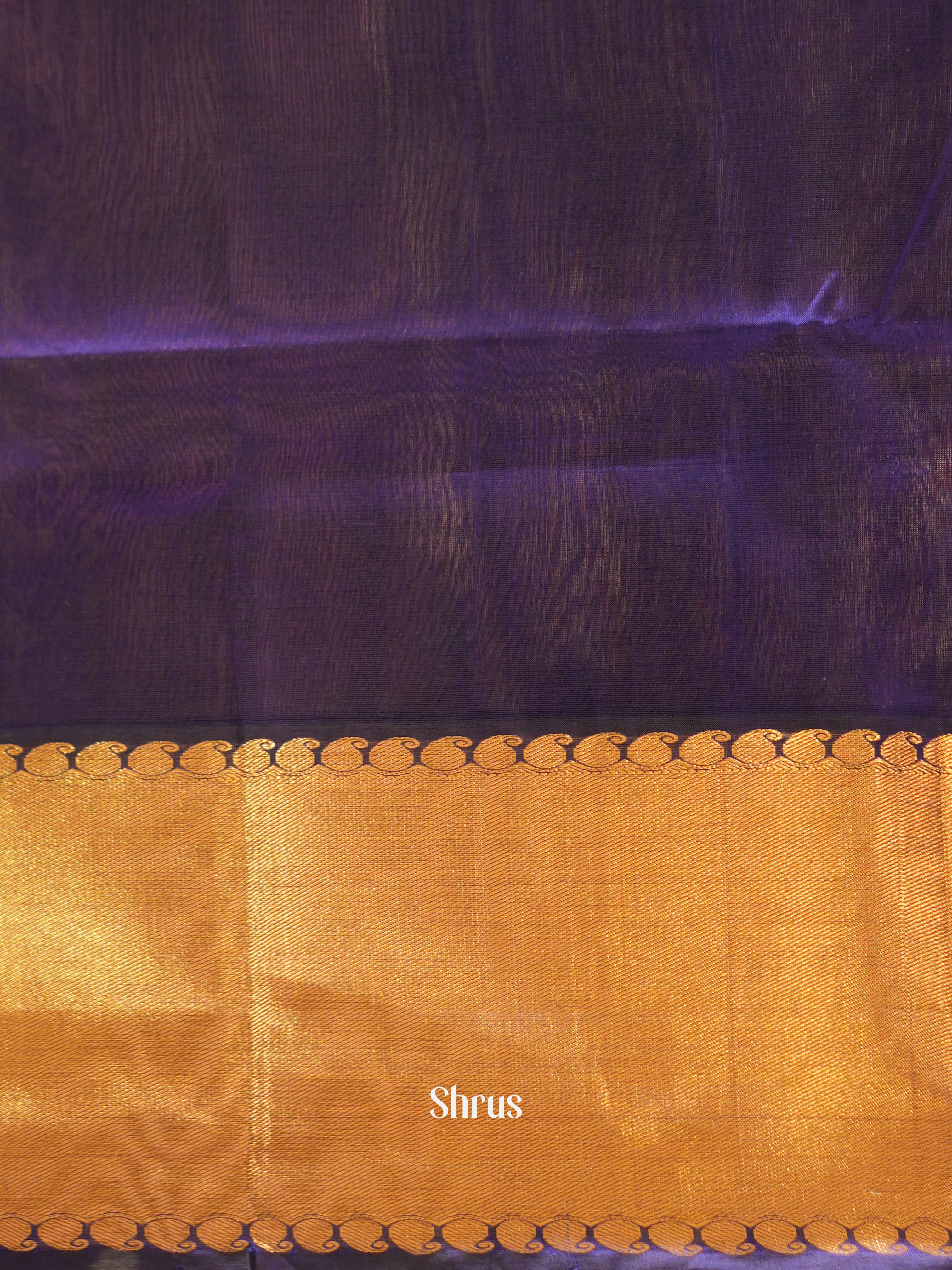 Blue(Single Tone) - Silk Cotton Saree - Shop on ShrusEternity.com