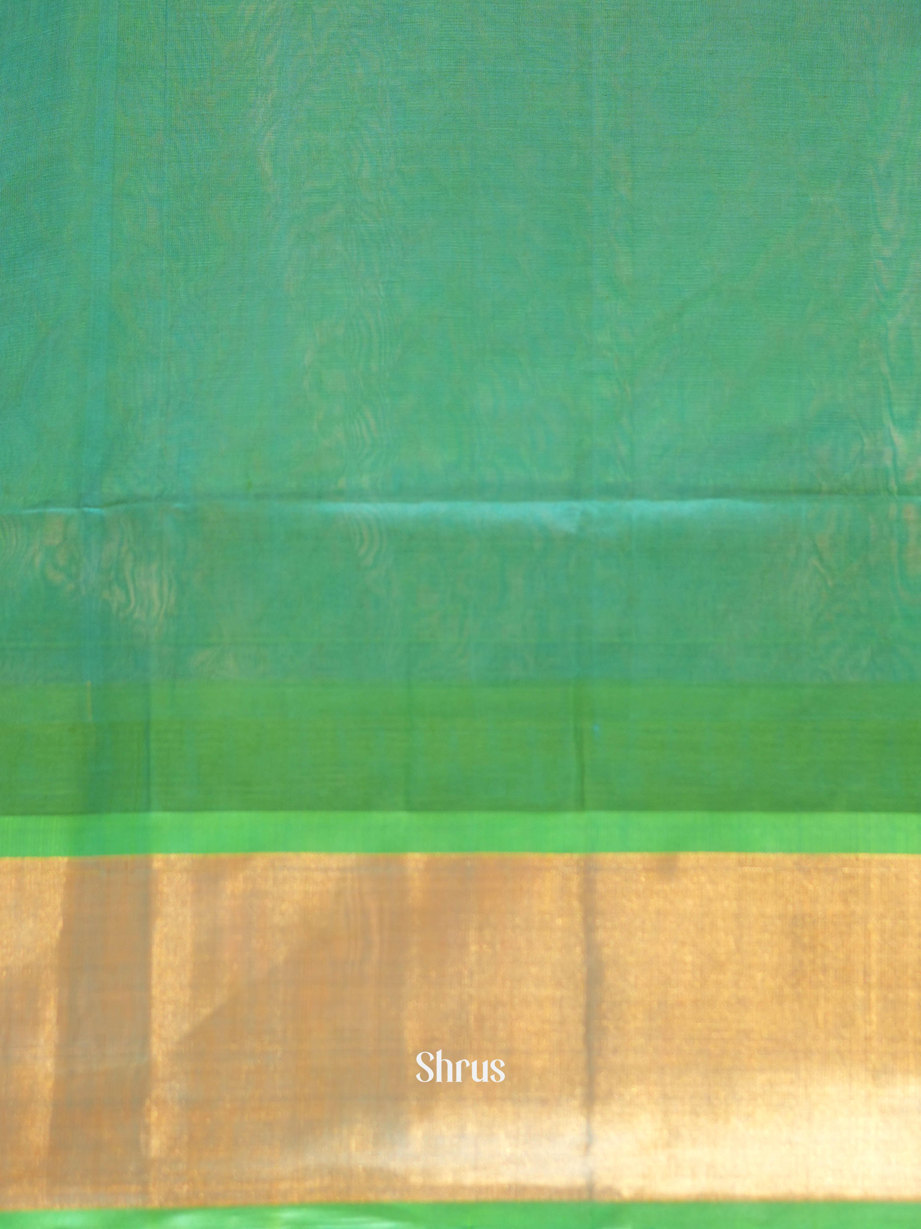 Pink & Green - Silk Cotton Saree - Shop on ShrusEternity.com