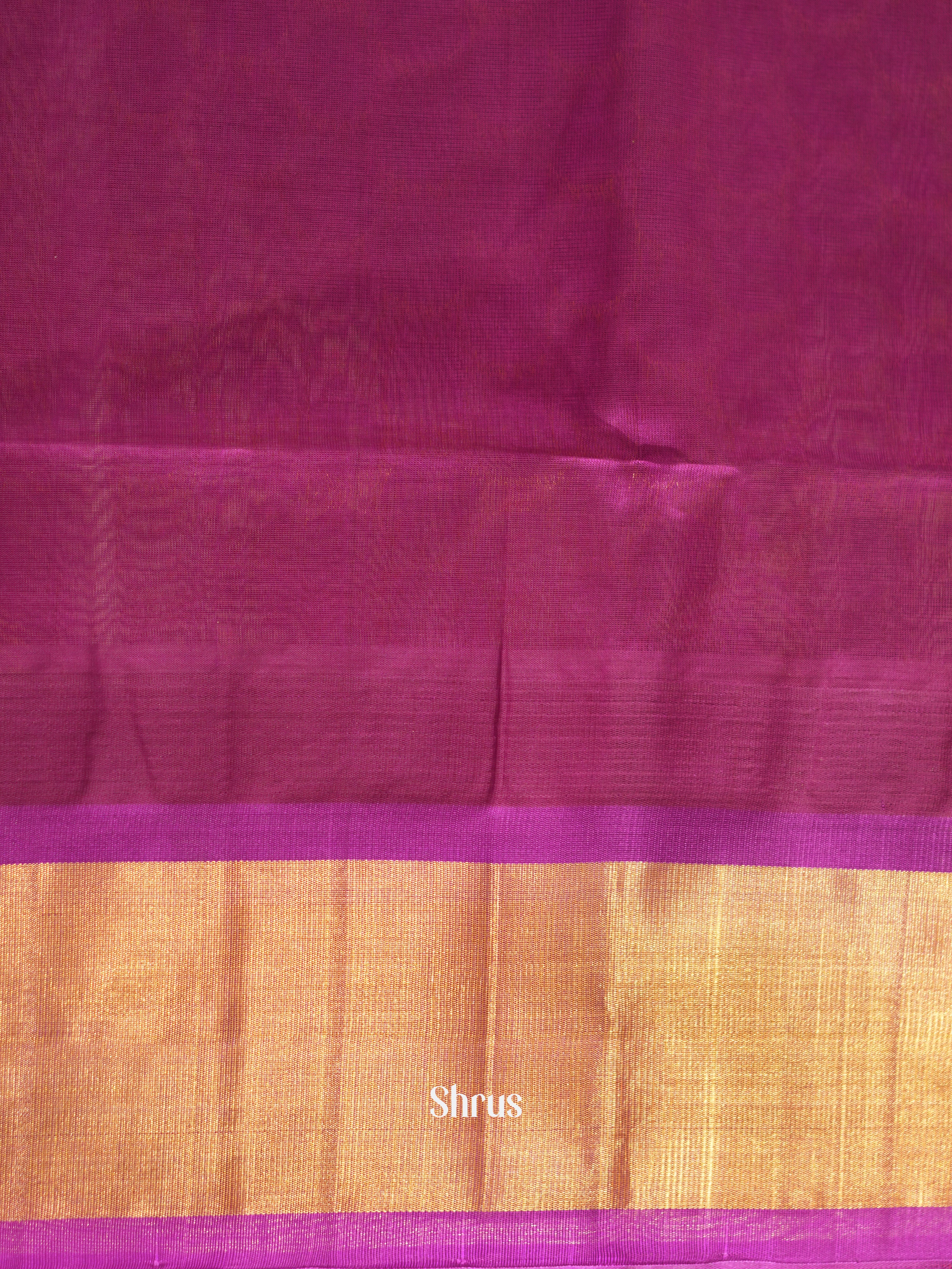Green & Pink - Silk Cotton Saree - Shop on ShrusEternity.com