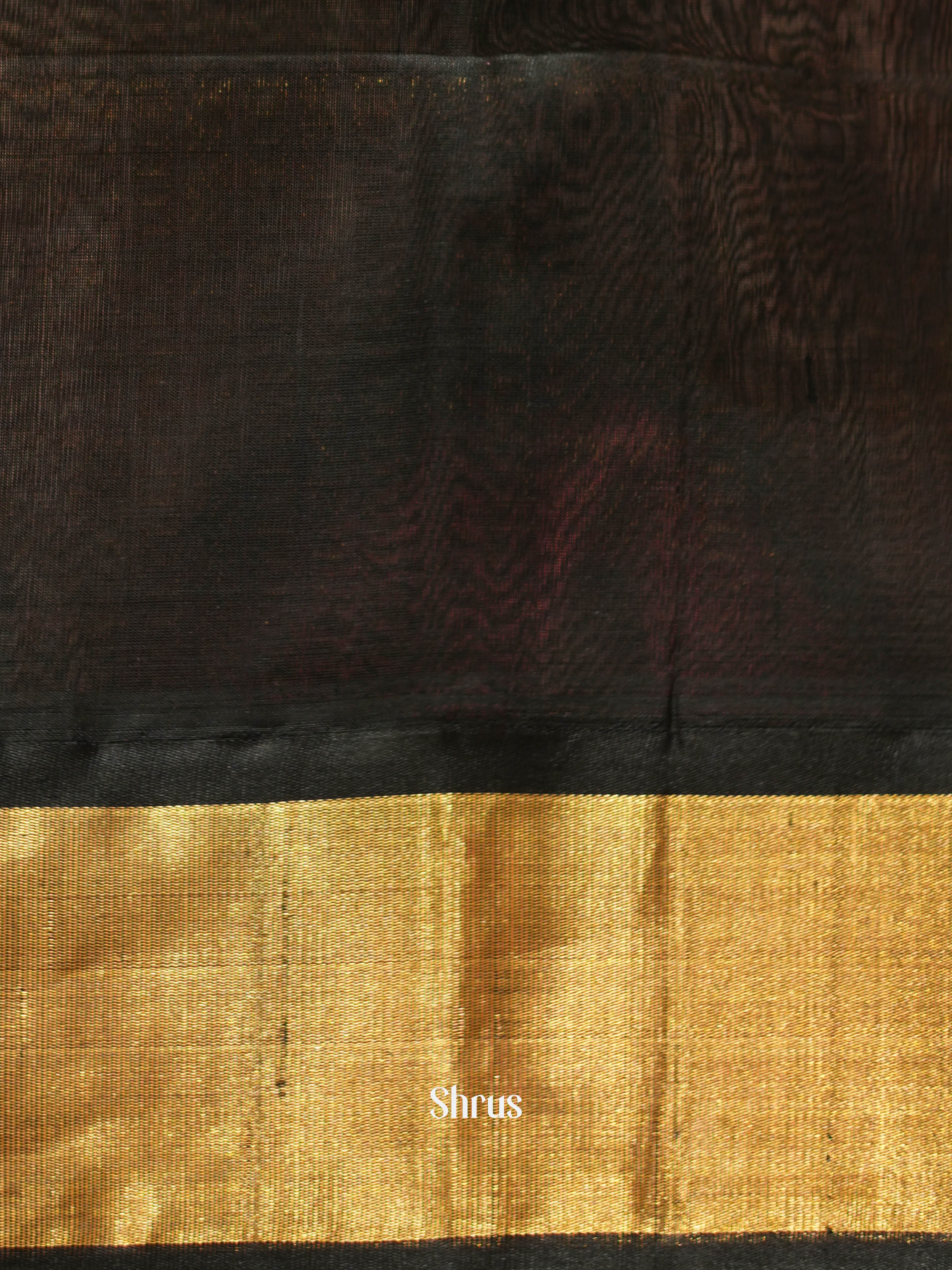 Purple & Black - Silk Cotton Saree - Shop on ShrusEternity.com