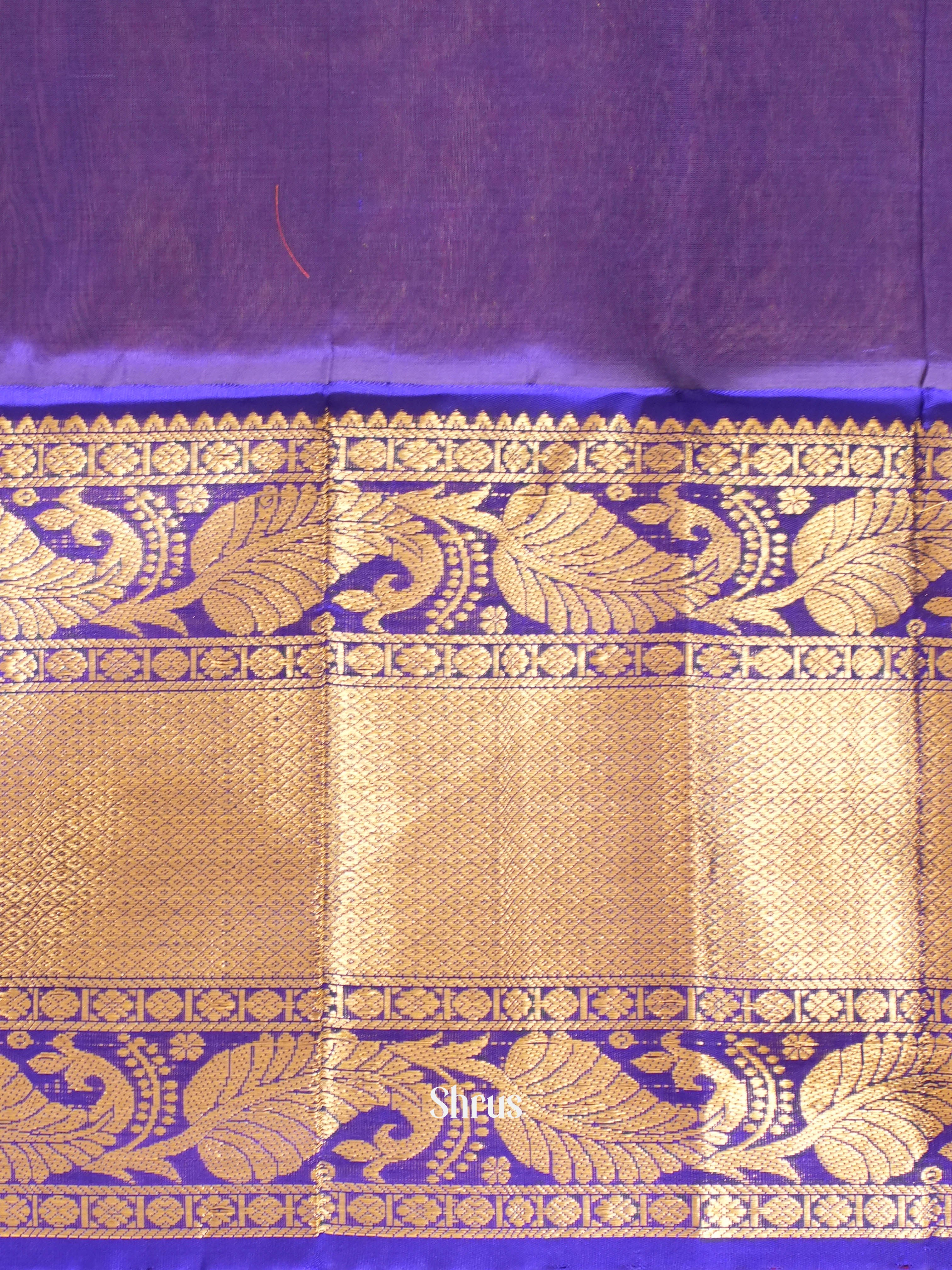 Green & Blue - Silk Cotton Saree - Shop on ShrusEternity.com