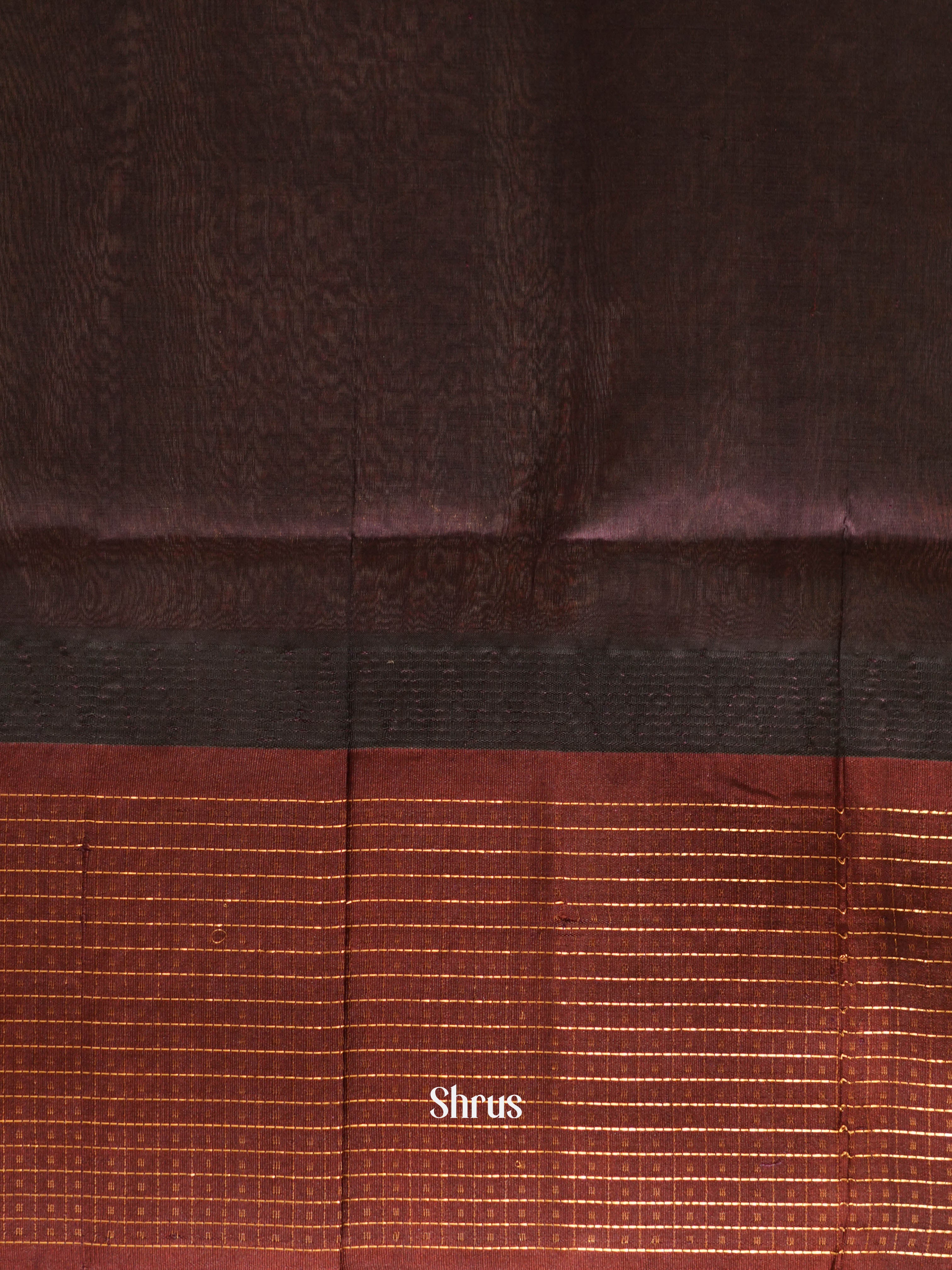 Green & Brown - Silk cotton Saree - Shop on ShrusEternity.com