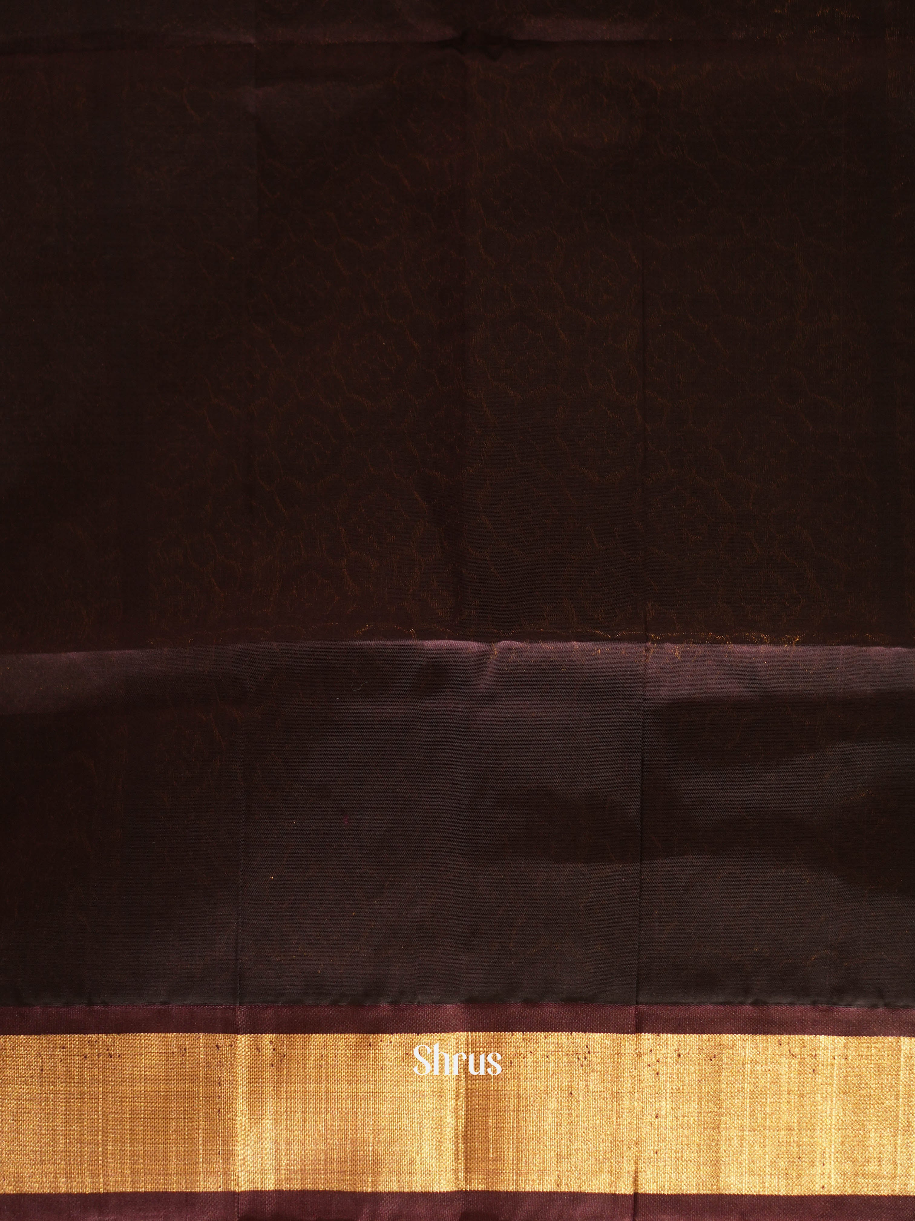Teal & Brown - Silk Cotton Saree - Shop on ShrusEternity.com