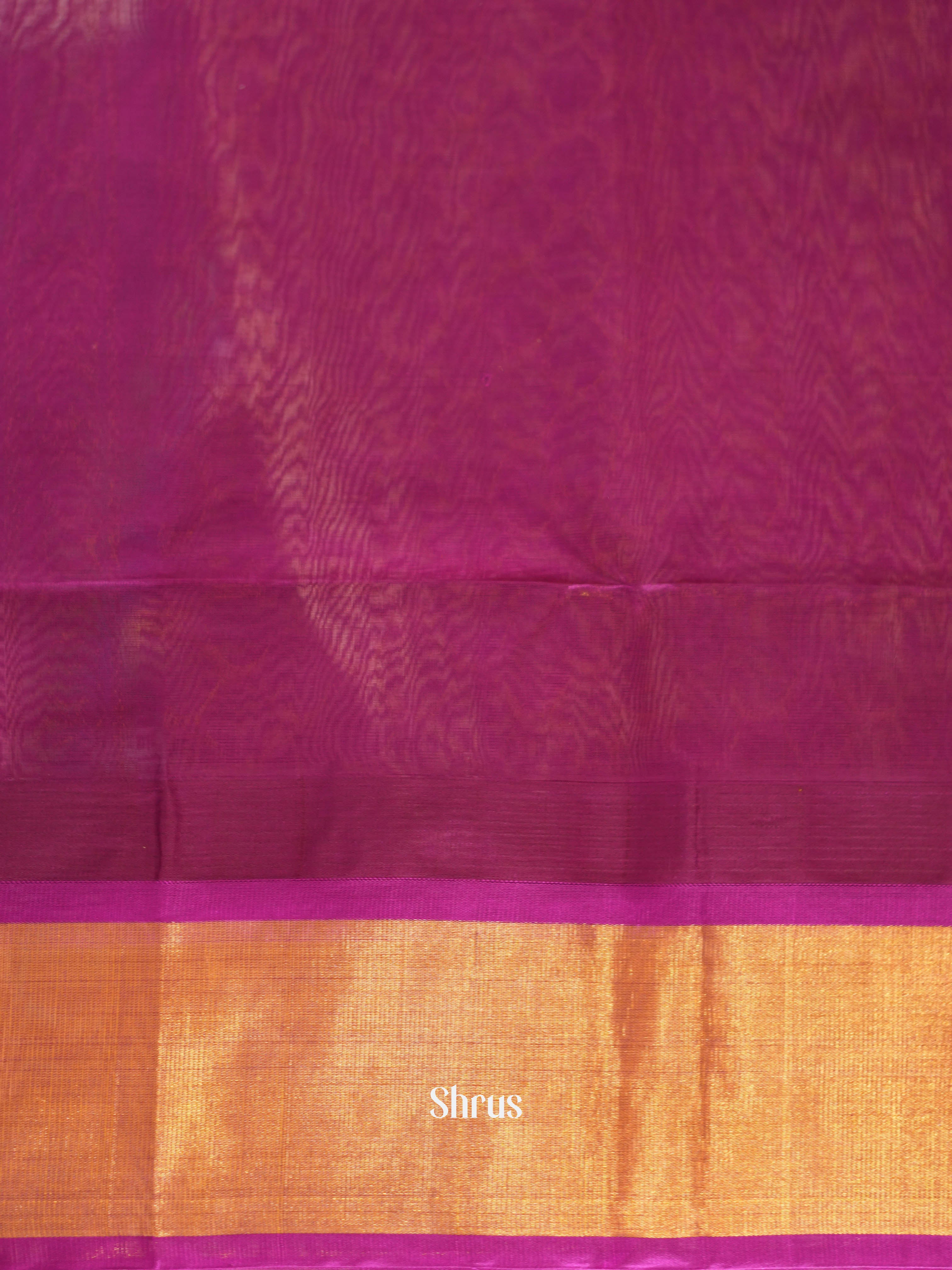 Yellow & Purple - Silk Cotton Saree - Shop on ShrusEternity.com