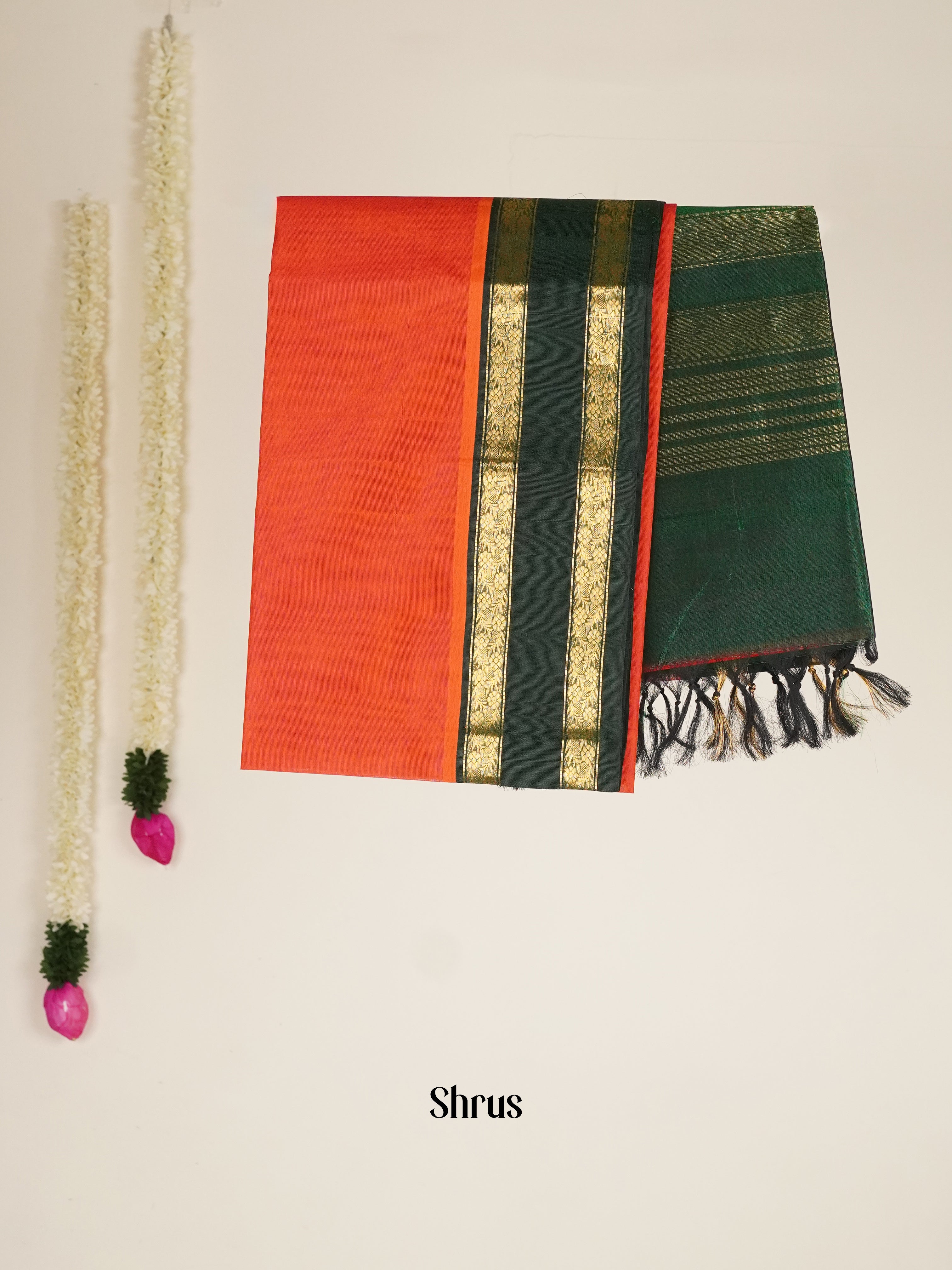 CHS03375 - Silk Cotton Saree - Shop on ShrusEternity.com