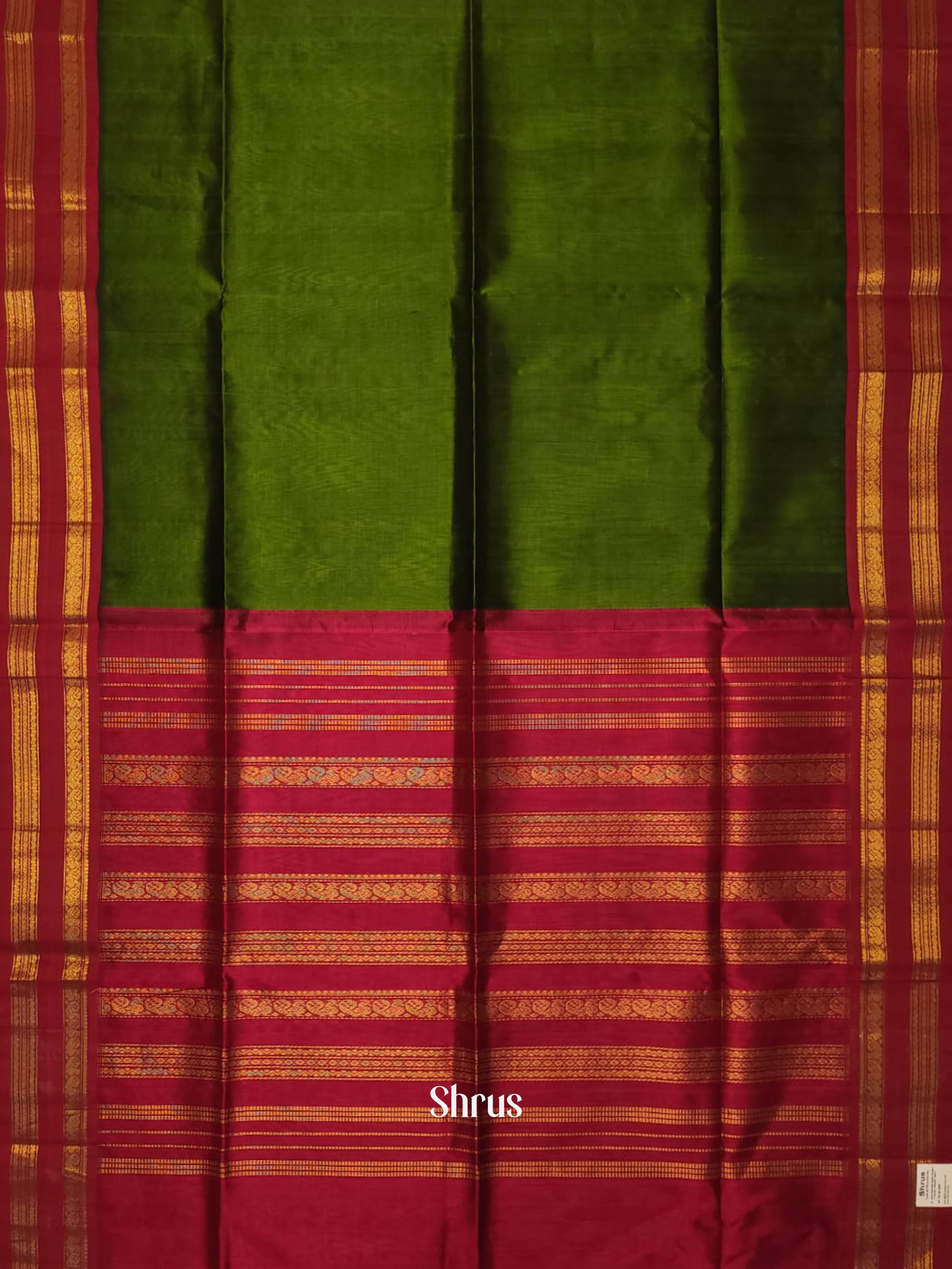 CHS03378 - Silk Cotton Saree - Shop on ShrusEternity.com
