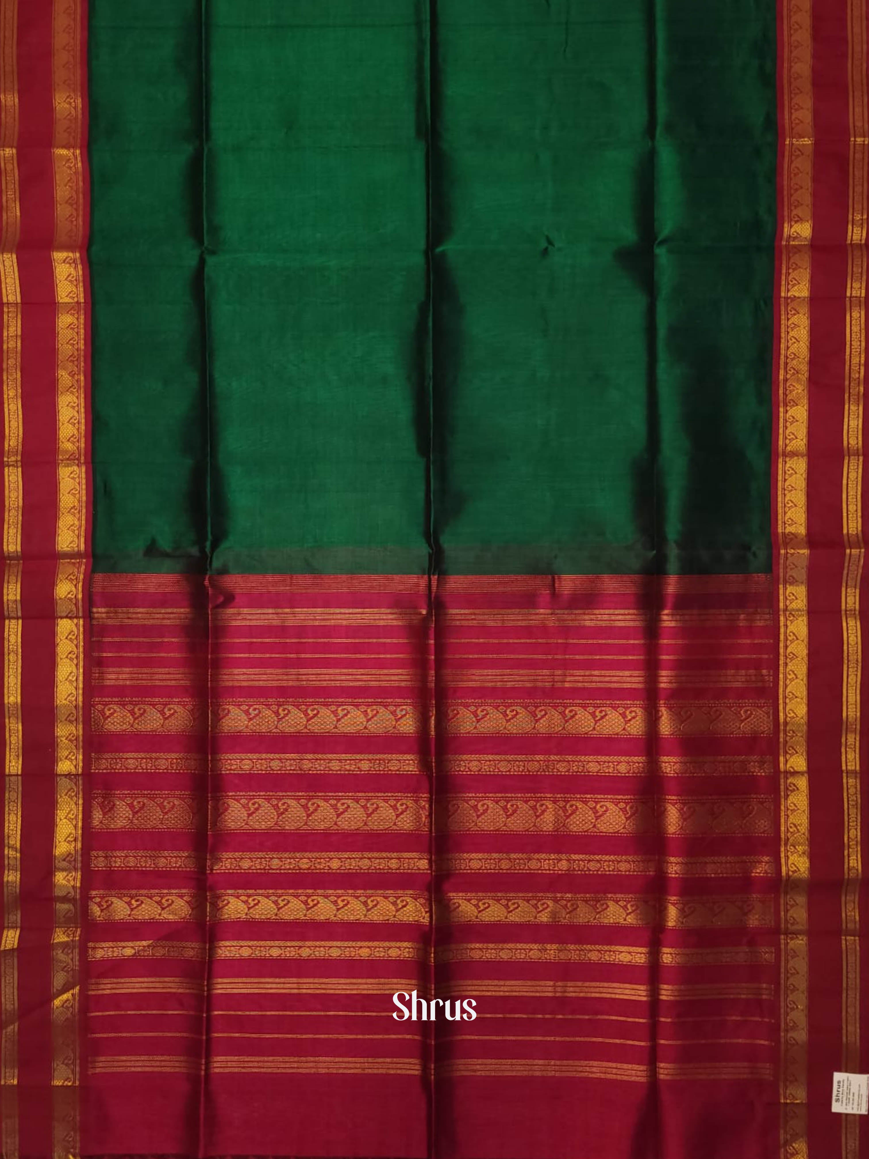 CHS03380 - Silk Cotton saree - Shop on ShrusEternity.com