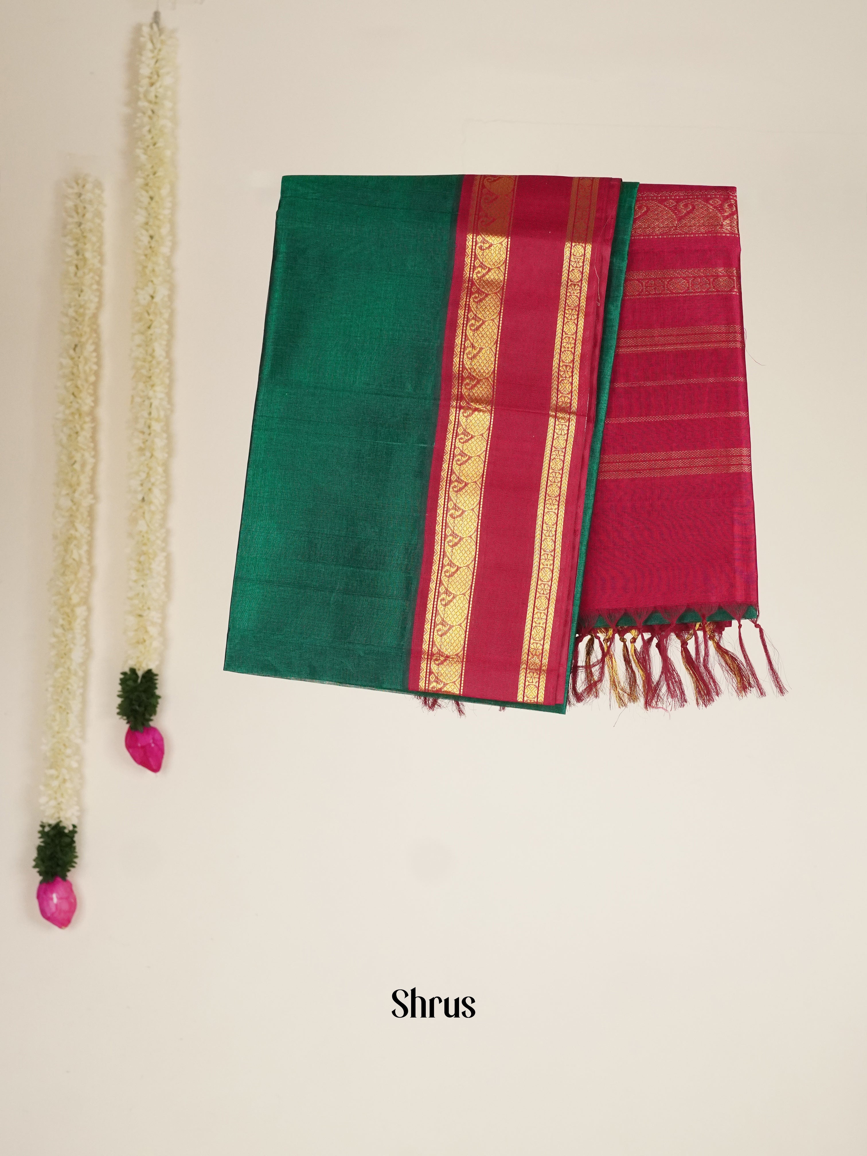 CHS03380 - Silk Cotton saree - Shop on ShrusEternity.com
