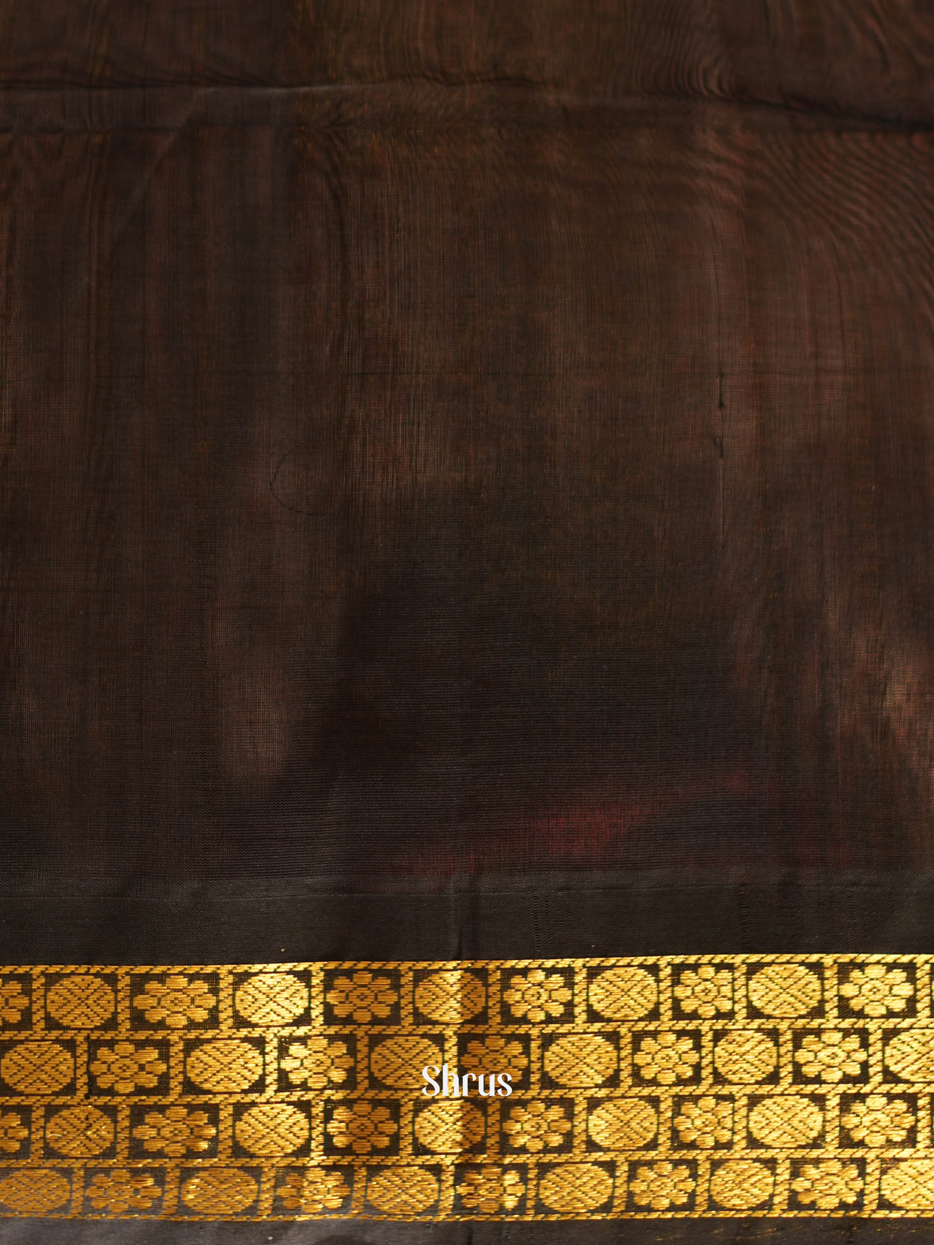 Pink & Black - Silk Cotton Saree - Shop on ShrusEternity.com