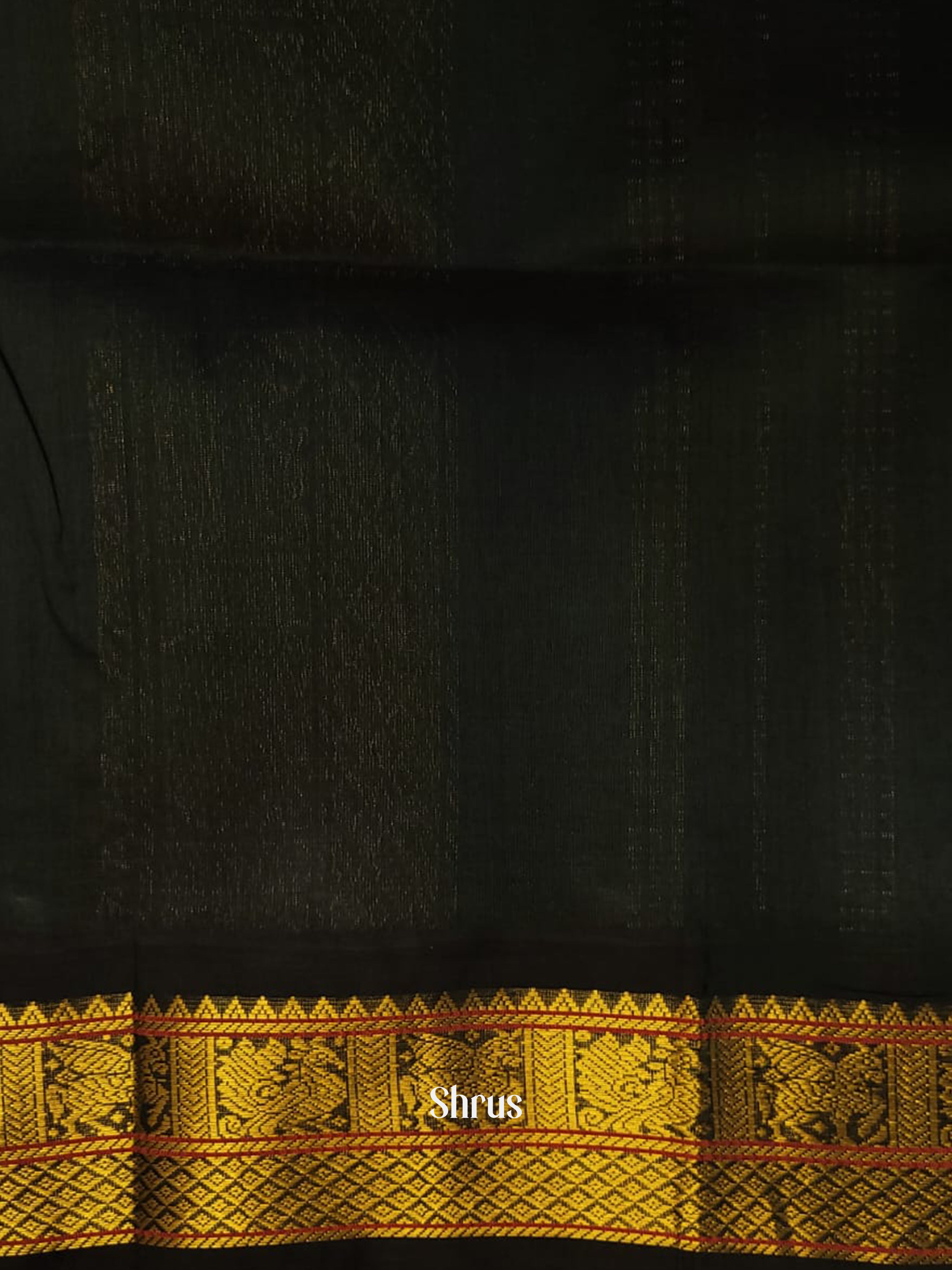 Pink & Green - Silk Cotton Saree - Shop on ShrusEternity.com