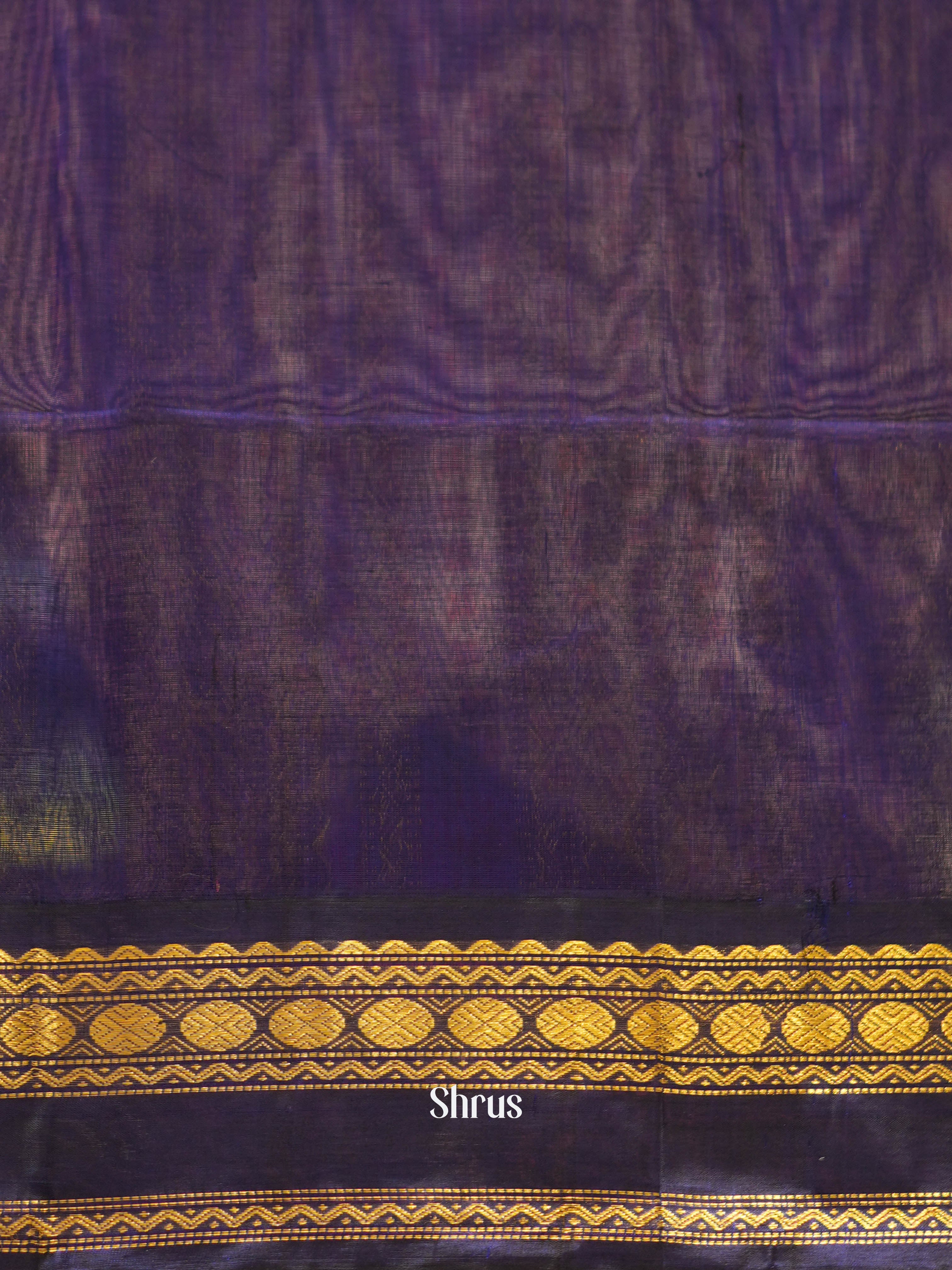 Green & Blue- Silk Cotton Saree - Shop on ShrusEternity.com