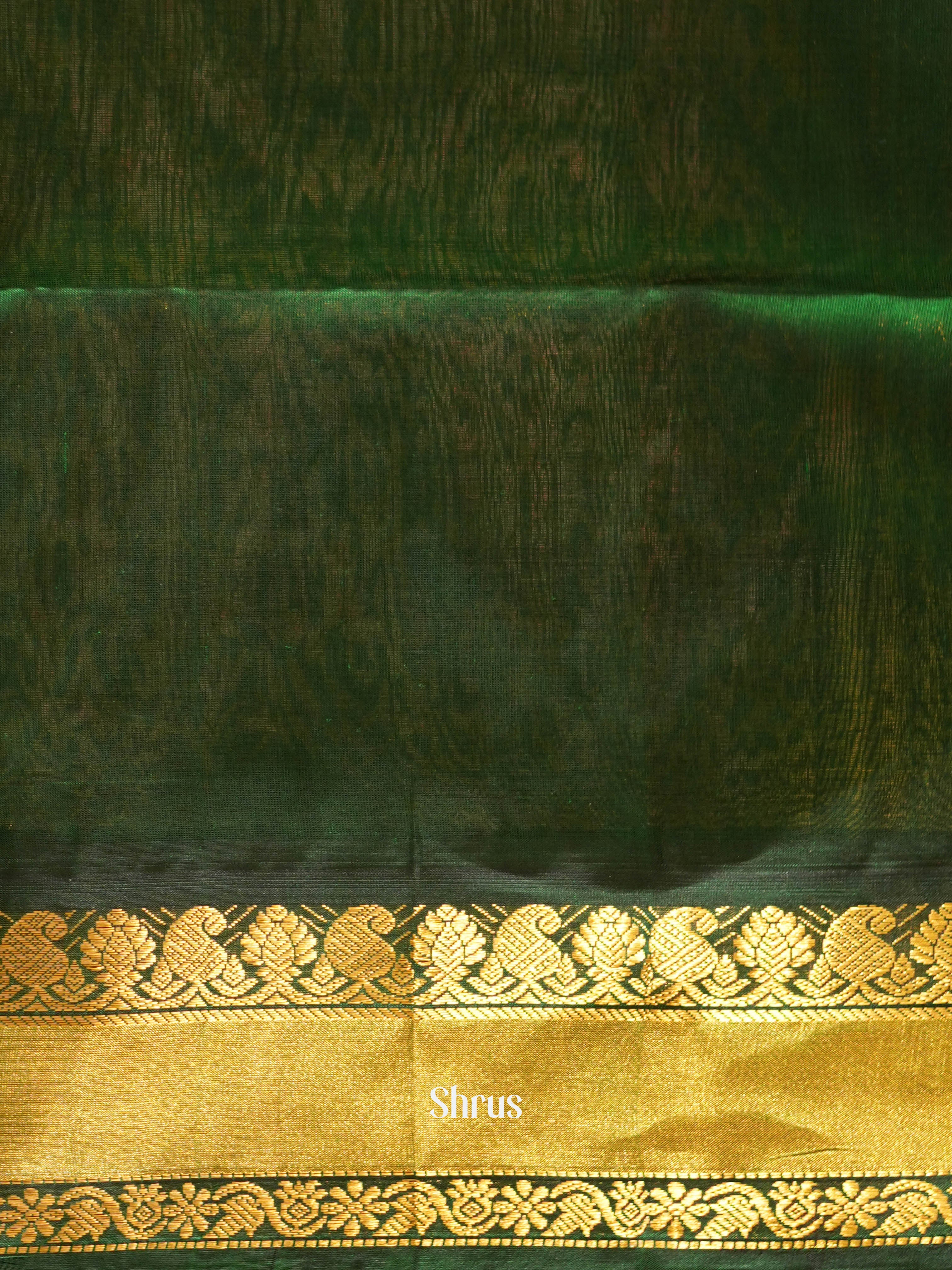 Pink & Green - Silk Cotton Saree - Shop on ShrusEternity.com