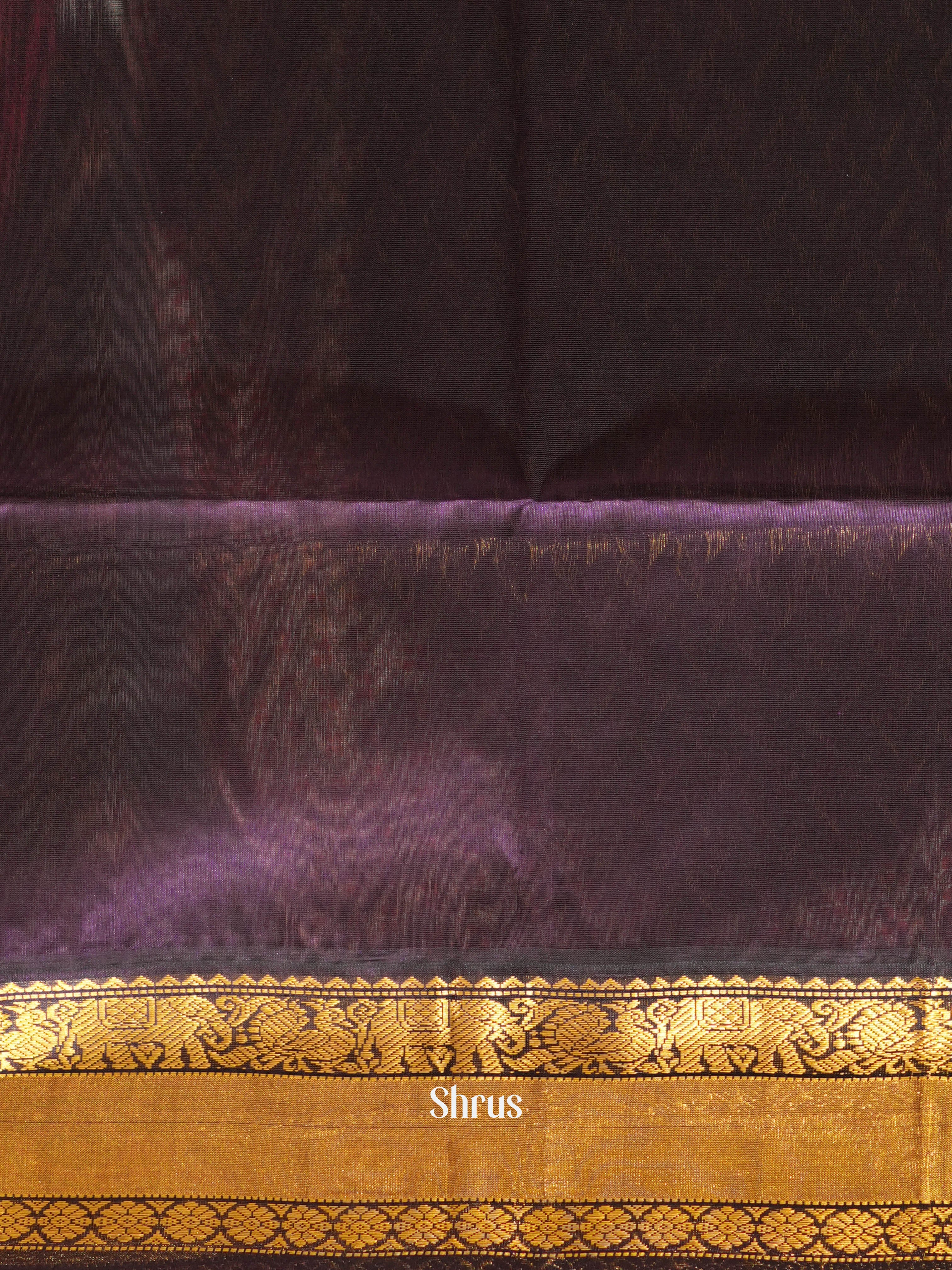 Purple & Violet - Silk Cotton Saree - Shop on ShrusEternity.com