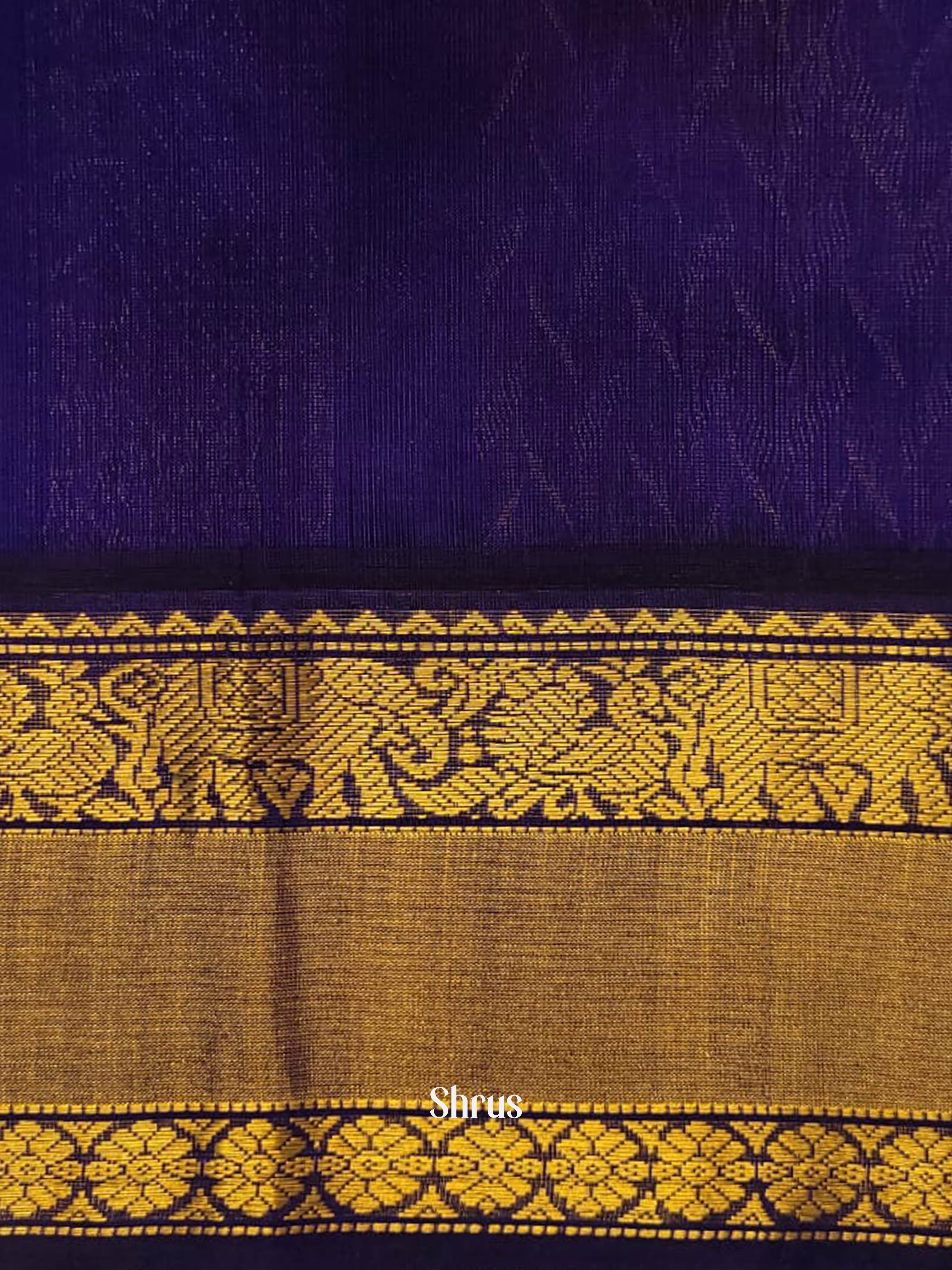 Green & Blue - Silk Cotton saree - Shop on ShrusEternity.com