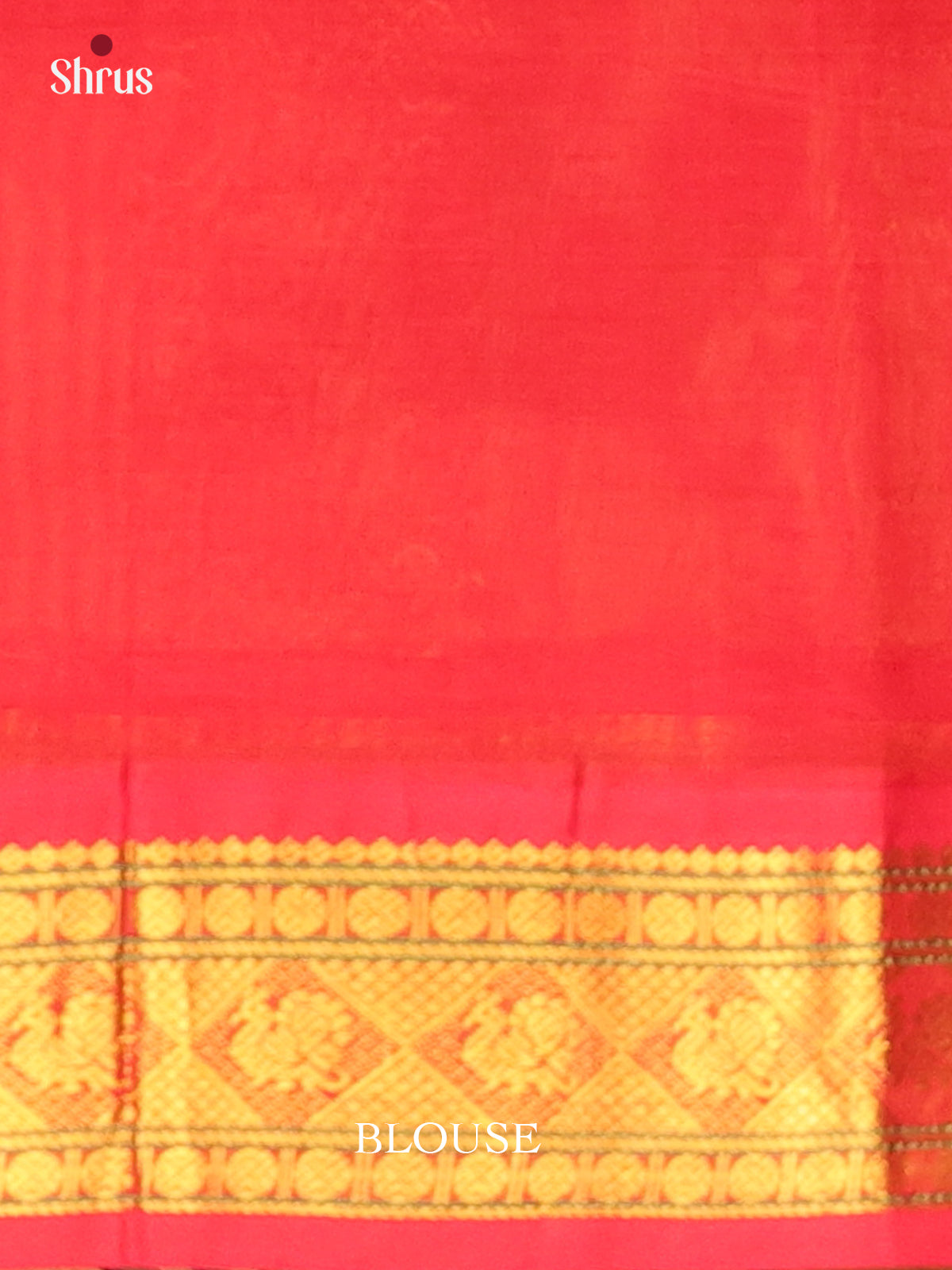 Green & Red - Silk Cotton Saree - Shop on ShrusEternity.com