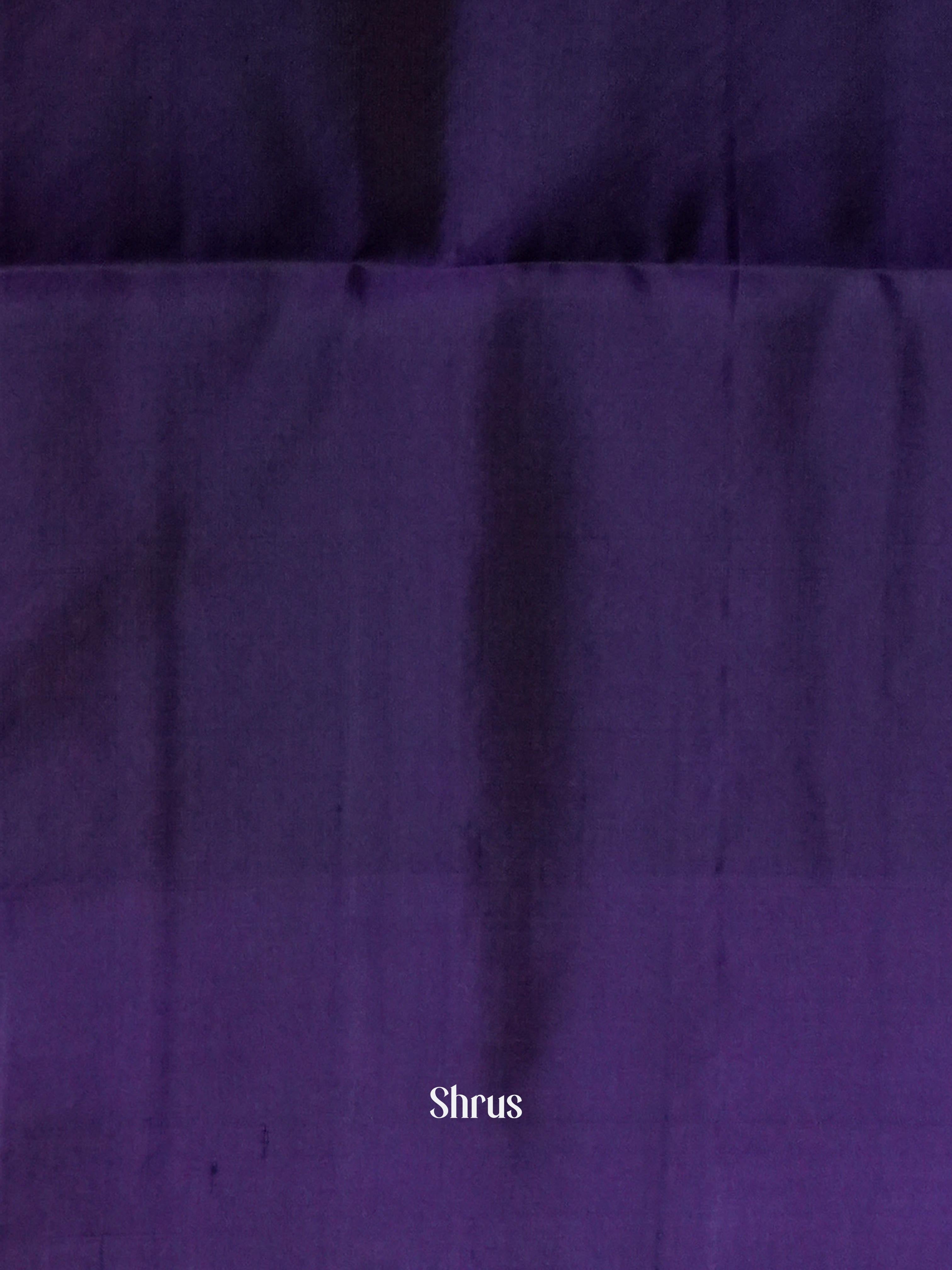 Brownish Orange & Dark Purple - Soft Silk Saree - Shop on ShrusEternity.com