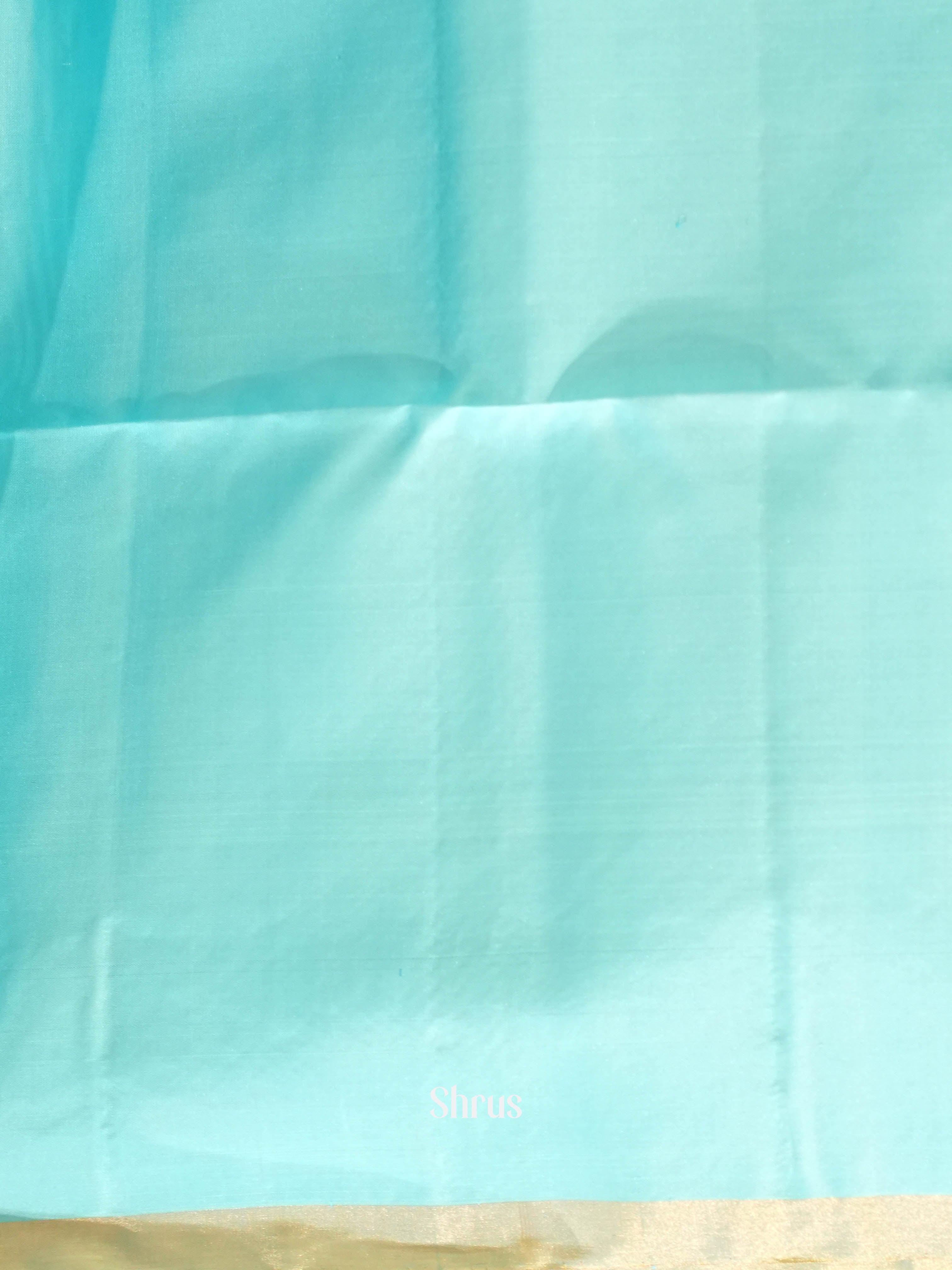 Bright Teal - Soft Silk Saree - Shop on ShrusEternity.com